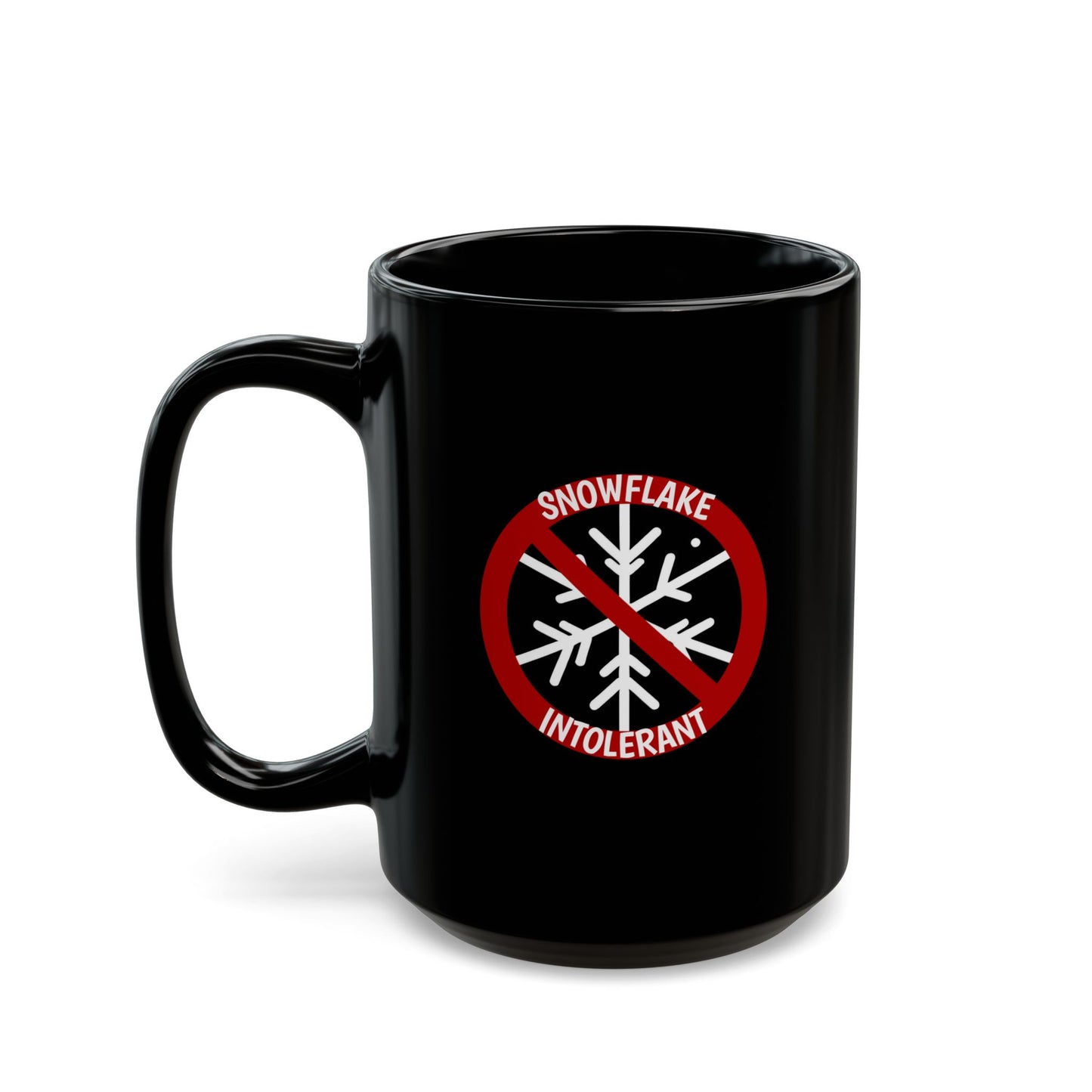 Mug Snowflake Intolerant Black