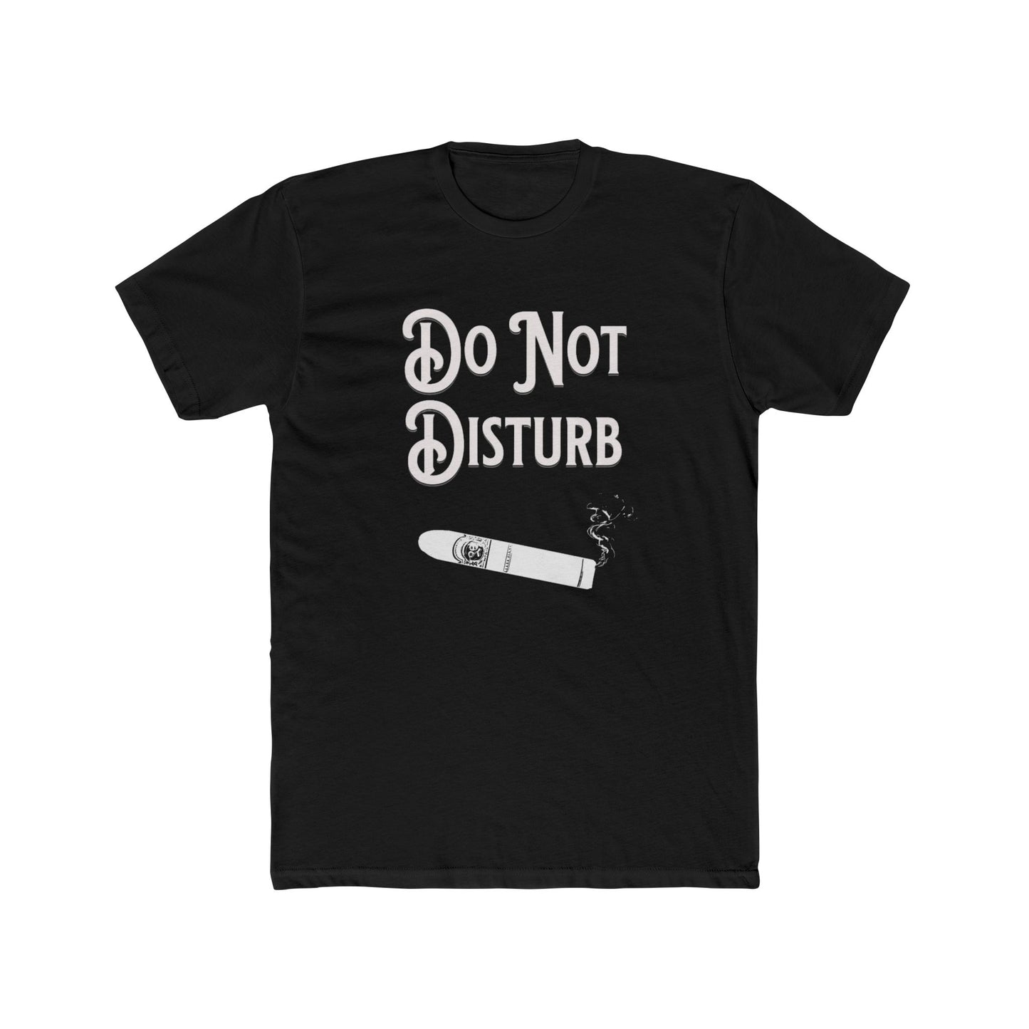 Cigar Silhouette Do Not Disturb Premium Fitted Unisex Short Sleeve Tee