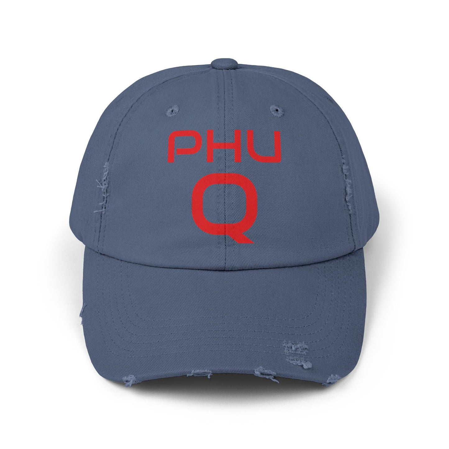 PHU Q Unisex Distressed Cap