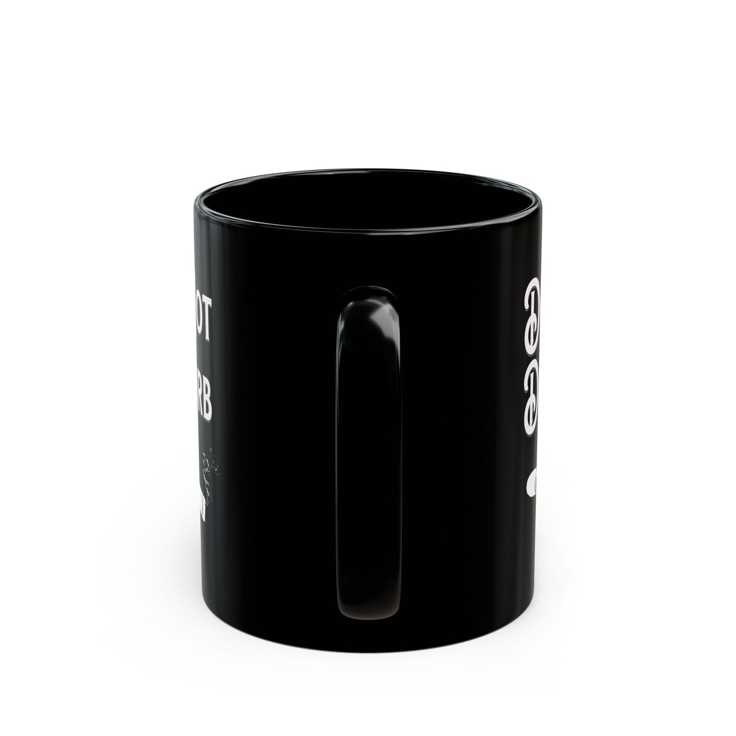 Mug, Stylish black ceramic coffee mug for cigar smokers with "Do Not Disturb" design, 11oz, 15oz - Gift for cigar lovers,