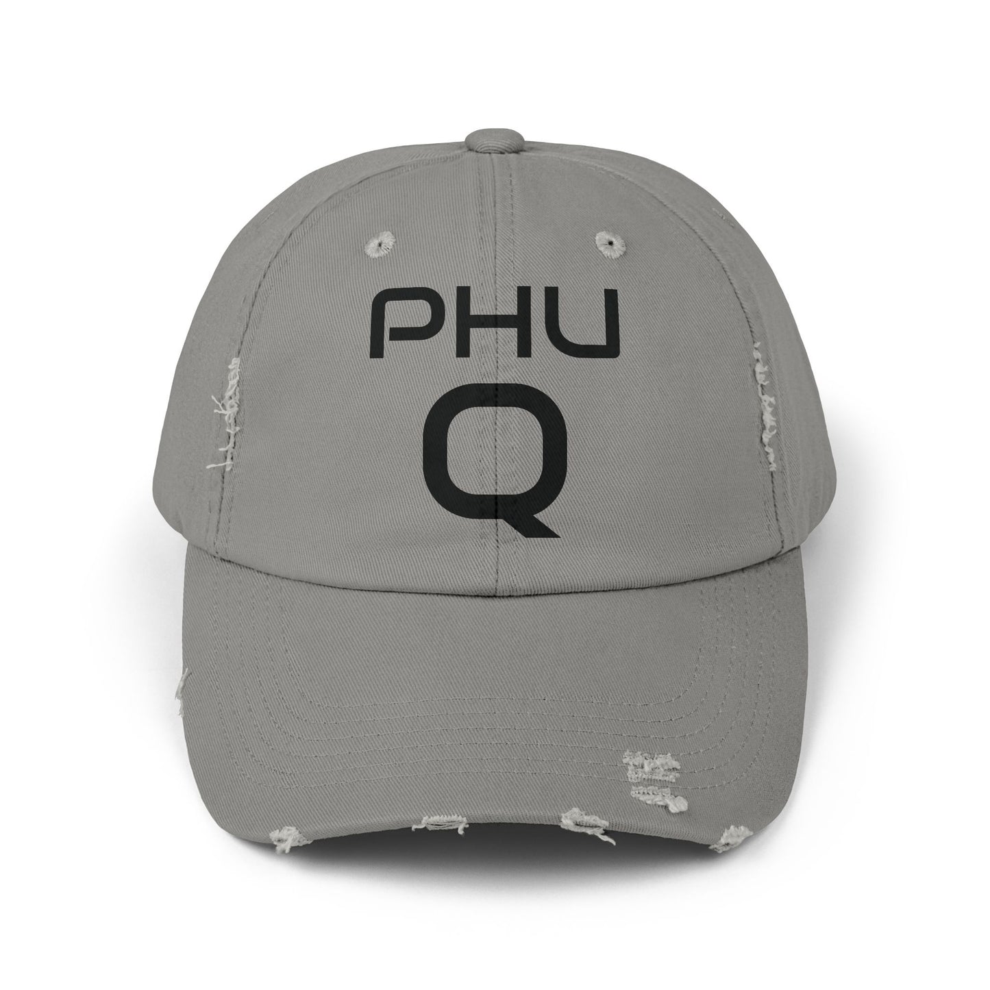 PHU Q Unisex Distressed Cap