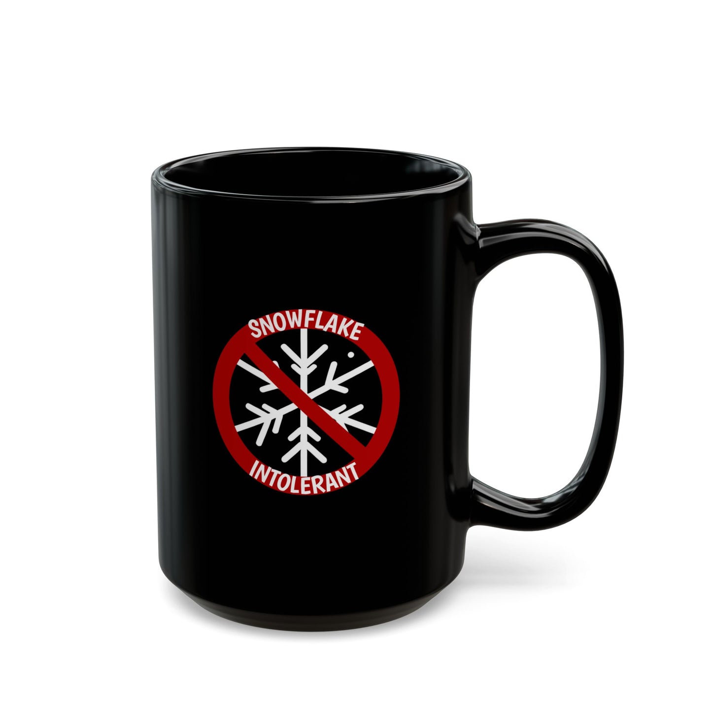 Mug Snowflake Intolerant Black