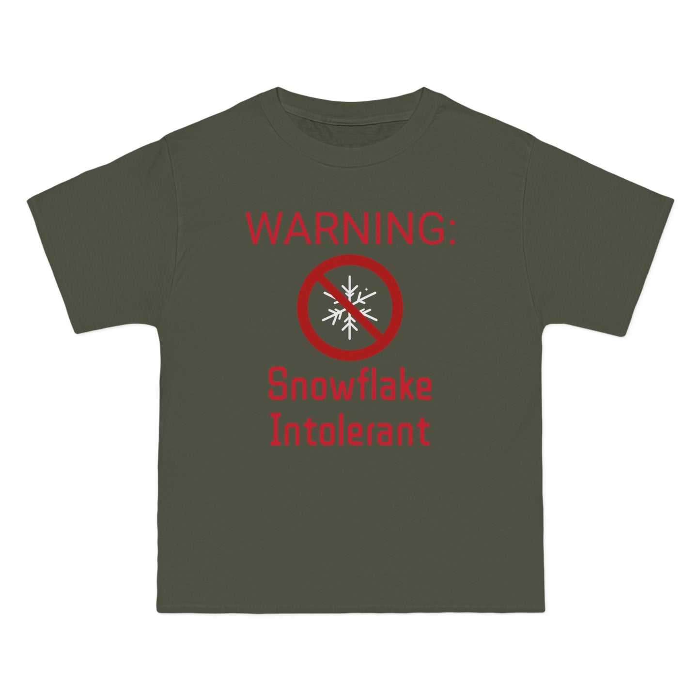 Warning Snowflake Intolerant Beefy-T® Short-Sleeve T-Shirt