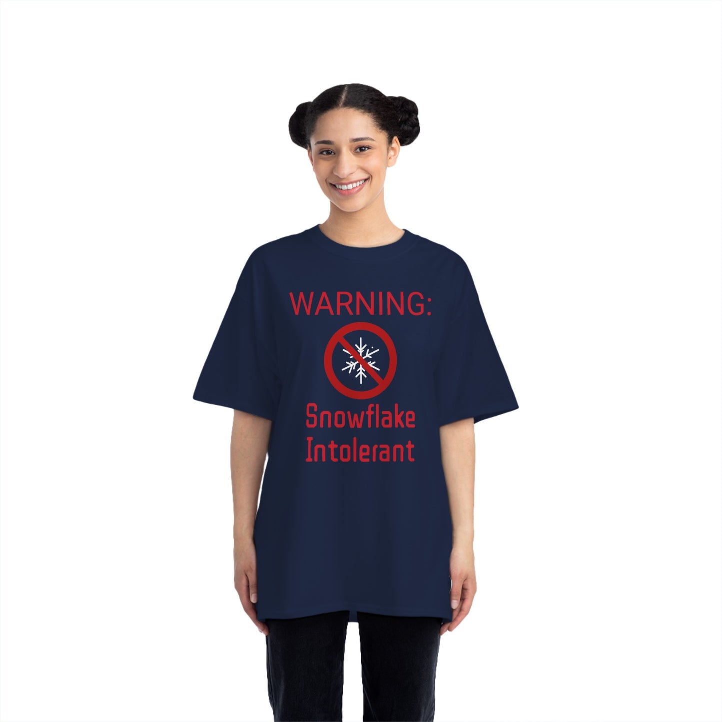 Warning Snowflake Intolerant Beefy-T® Short-Sleeve T-Shirt