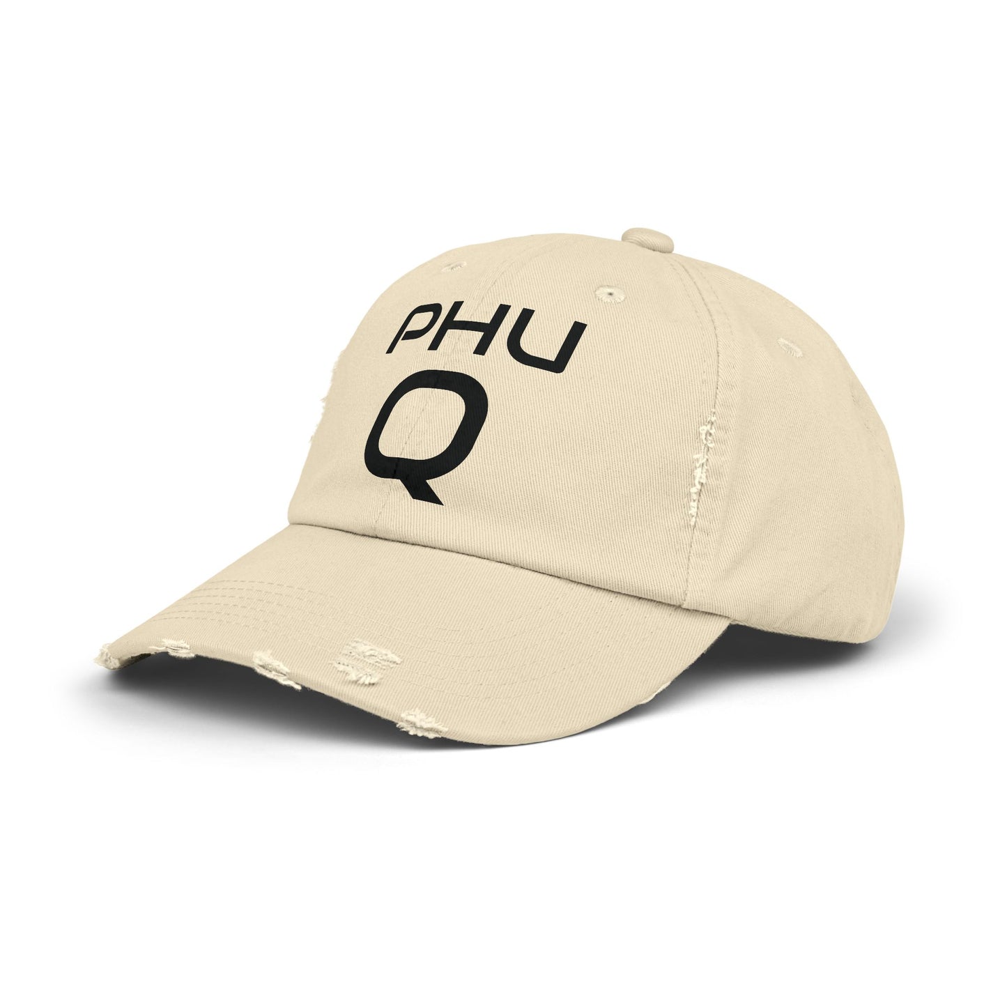 PHU Q Unisex Distressed Cap