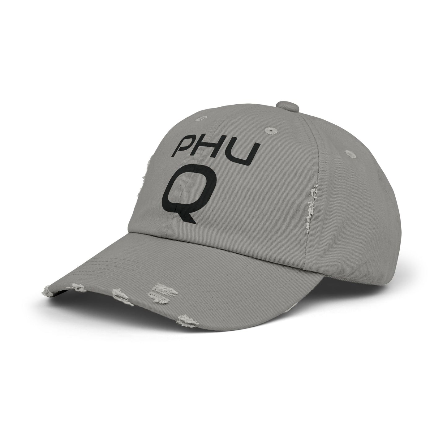 PHU Q Unisex Distressed Cap