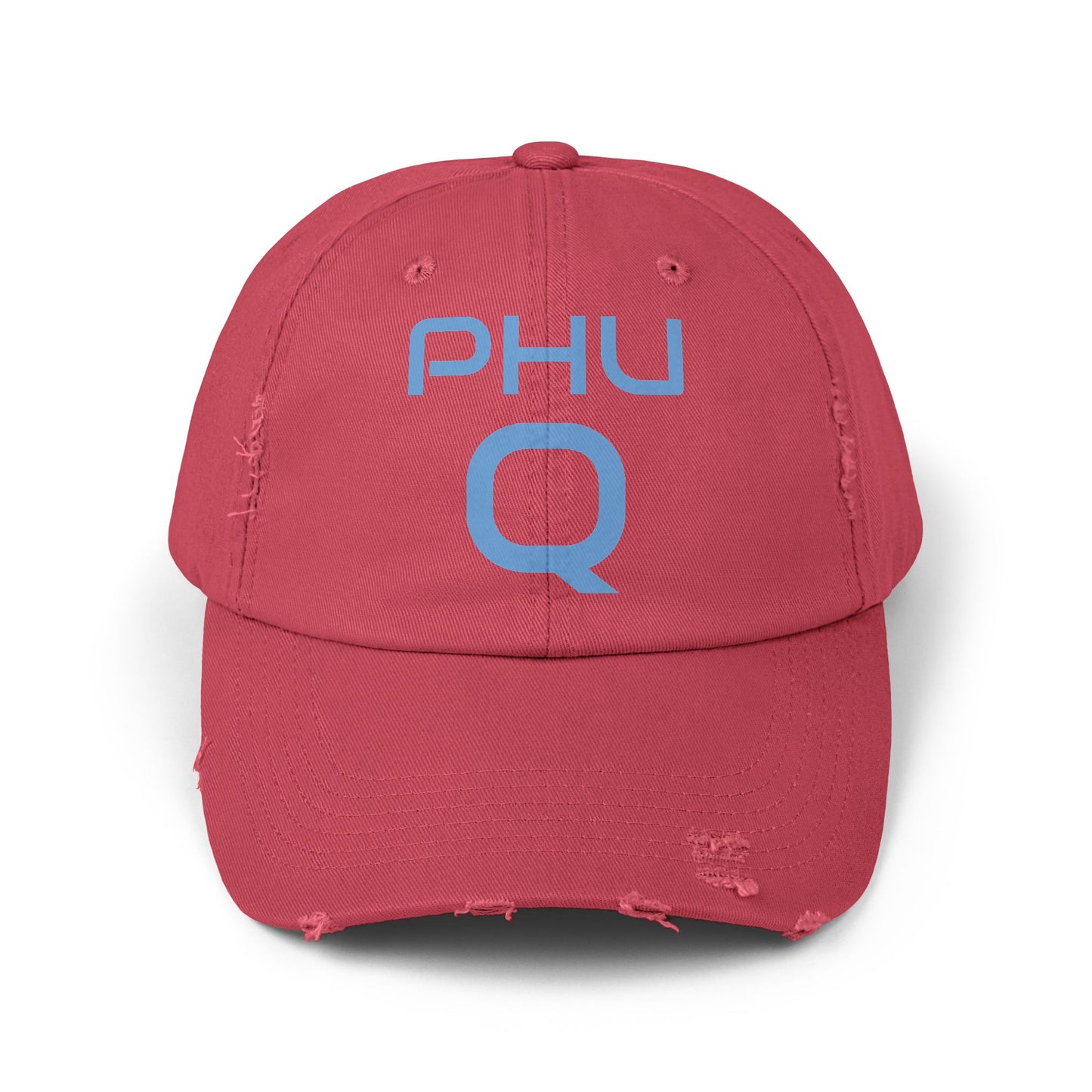 PHU Q Unisex Distressed Cap