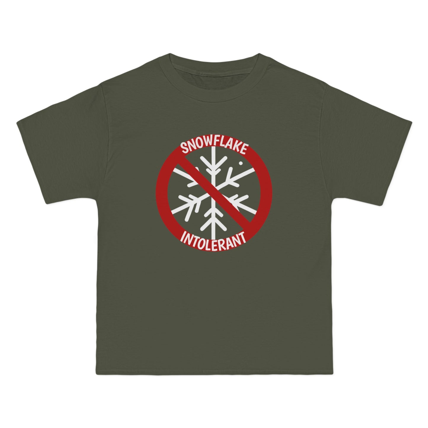 Snowflake Intolerant" T-Shirt - Anti-Woke Individualism Tee | 100% Cotton | Bold Statement Apparel