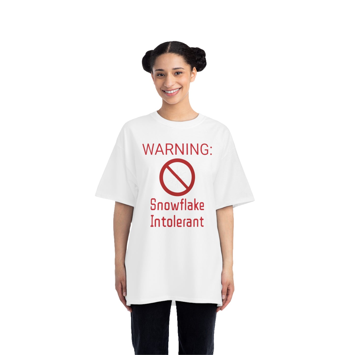 Warning Snowflake Intolerant Beefy-T® Short-Sleeve T-Shirt