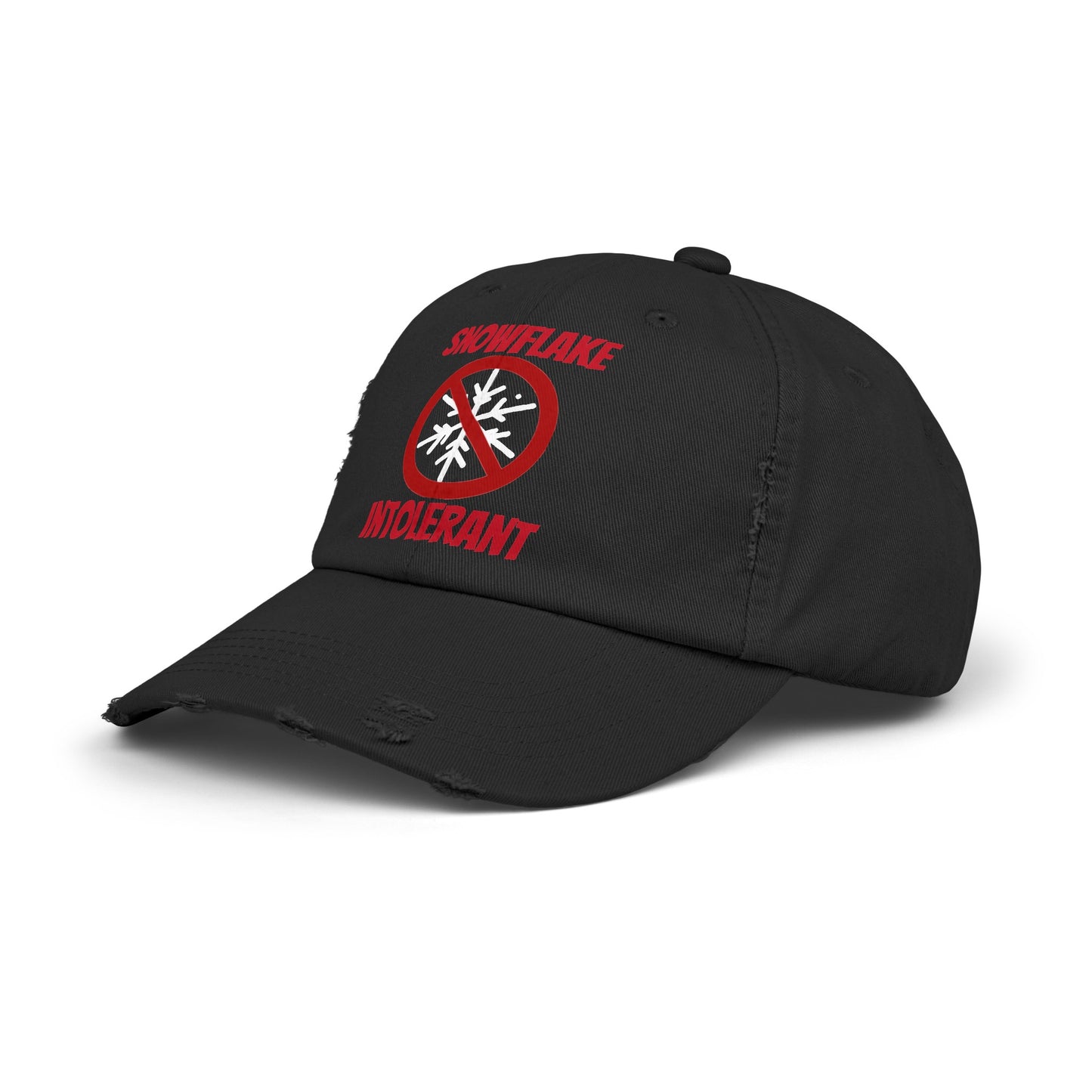 Snowflake Intolerant Unisex Distressed Cap