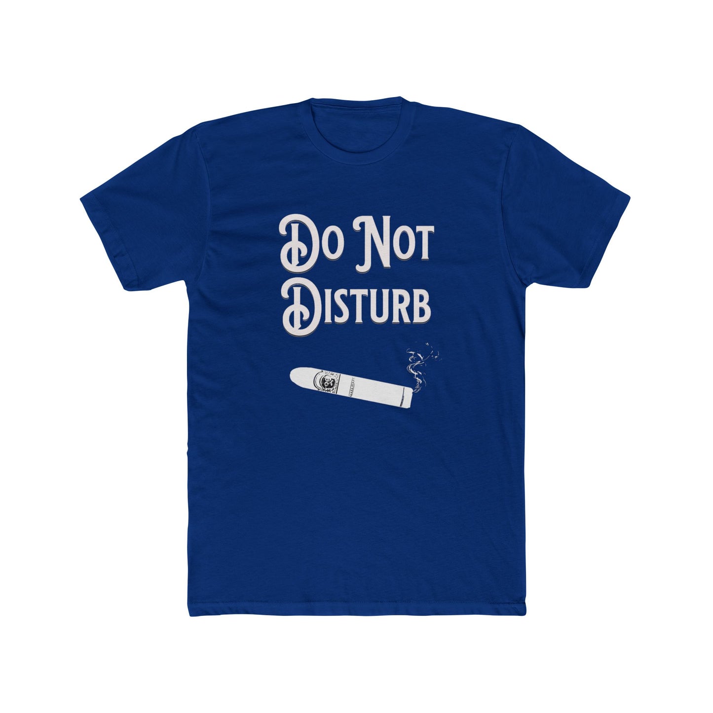 Cigar Silhouette Do Not Disturb Premium Fitted Unisex Short Sleeve Tee