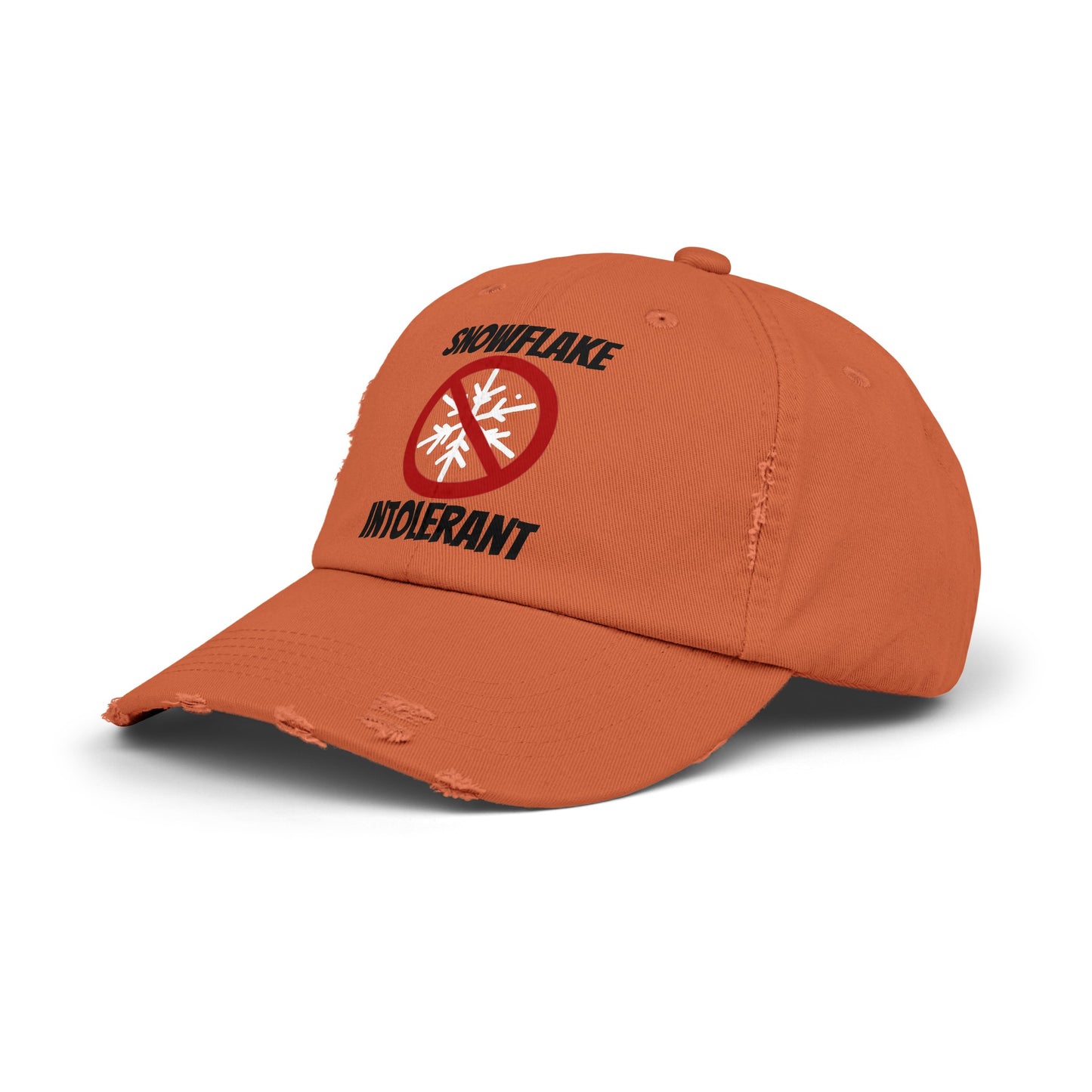 Snowflake Intolerant Unisex Distressed Cap
