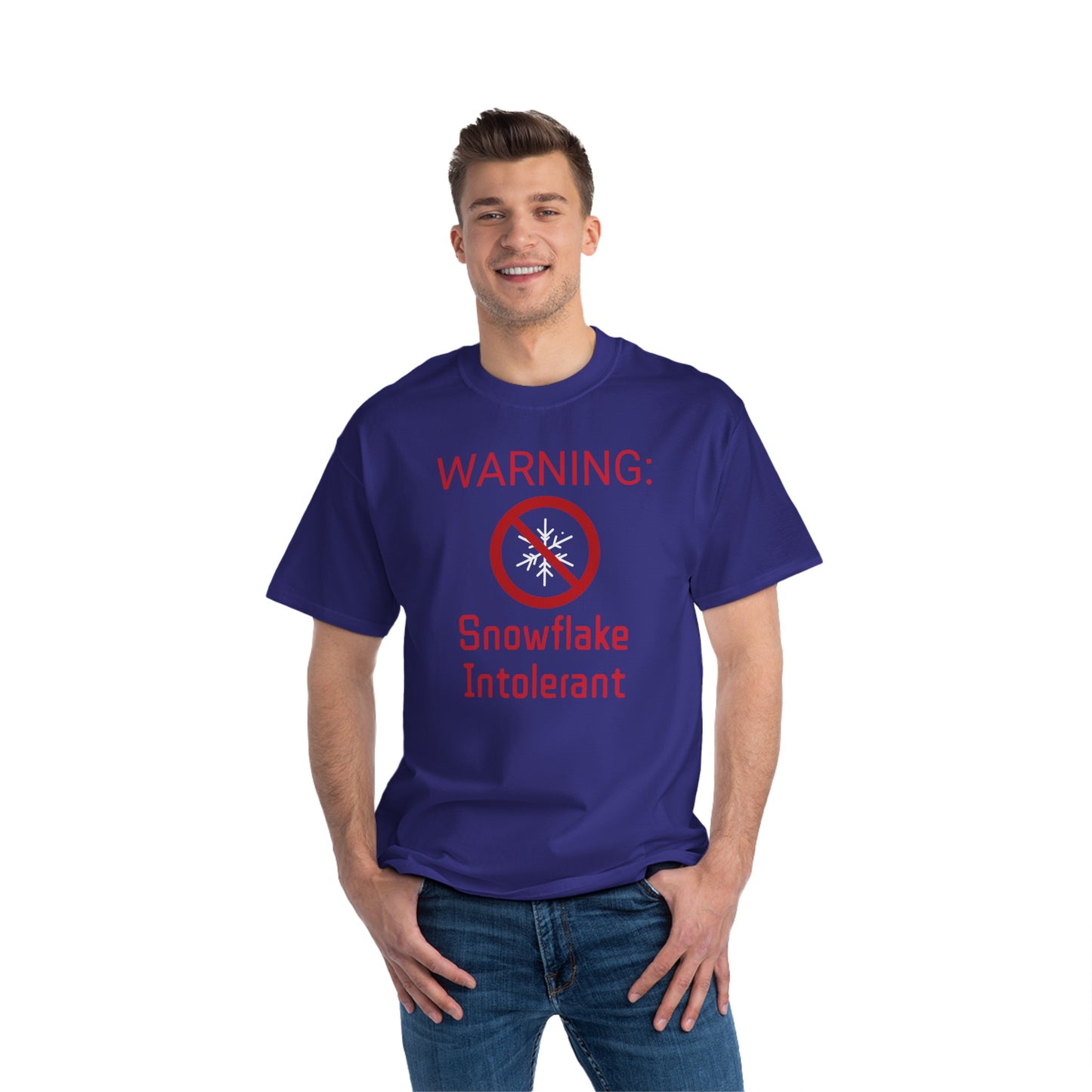Warning Snowflake Intolerant Beefy-T® Short-Sleeve T-Shirt