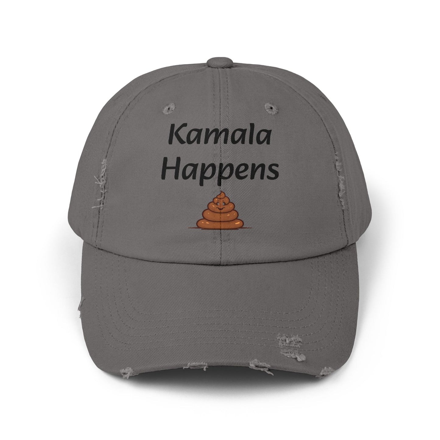 Kamala Happens Unisex Distressed Cap