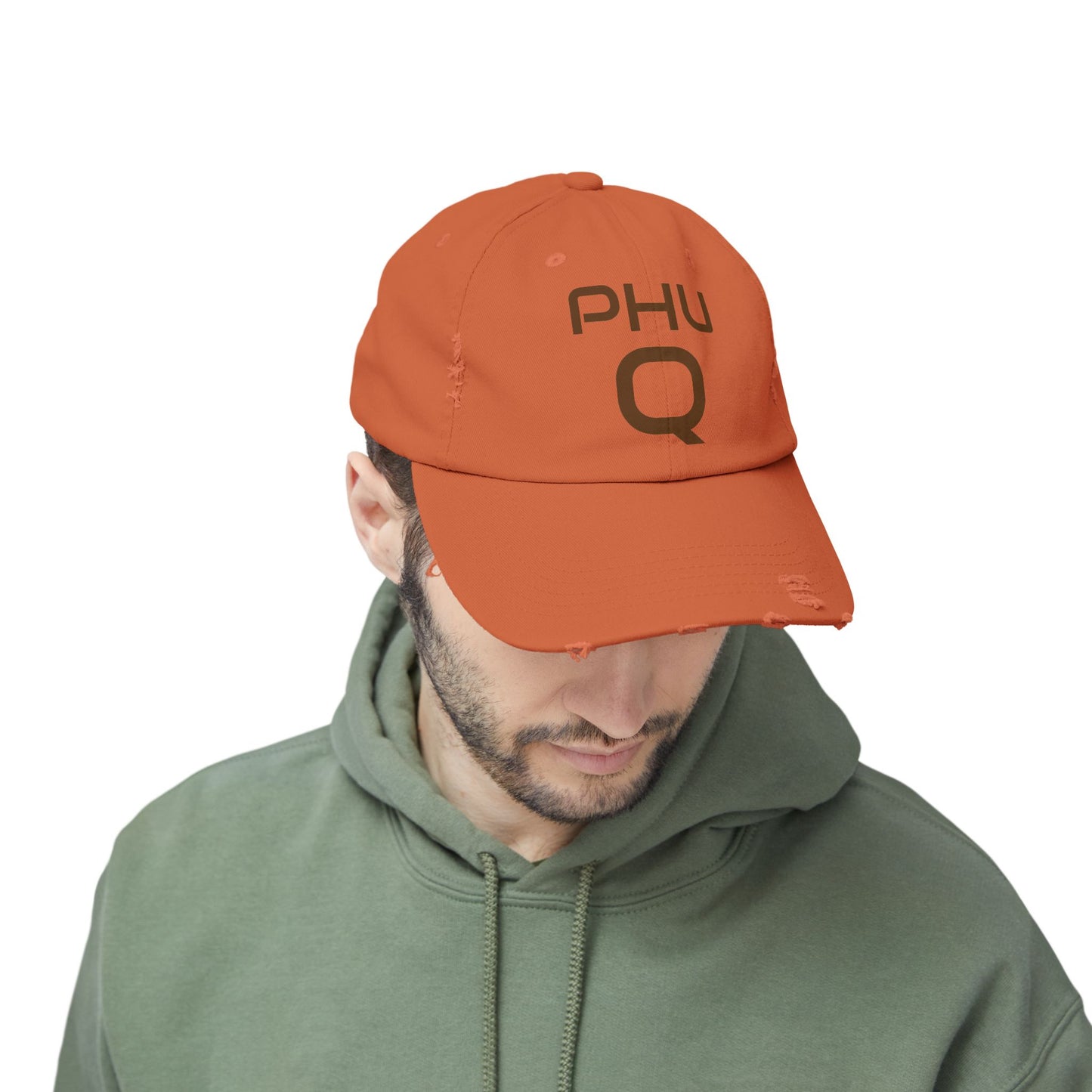 PHU Q Unisex Distressed Cap