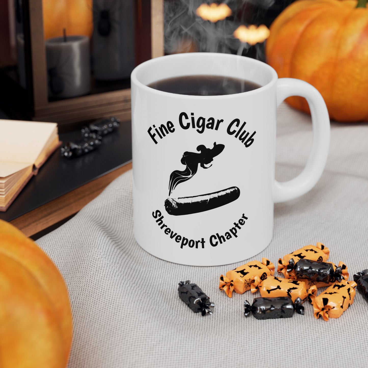 Ceramic Mug Customizable Cigar Lovers Gift For Cigar Smokers Fine Cigar Club Shreveport Chapter
