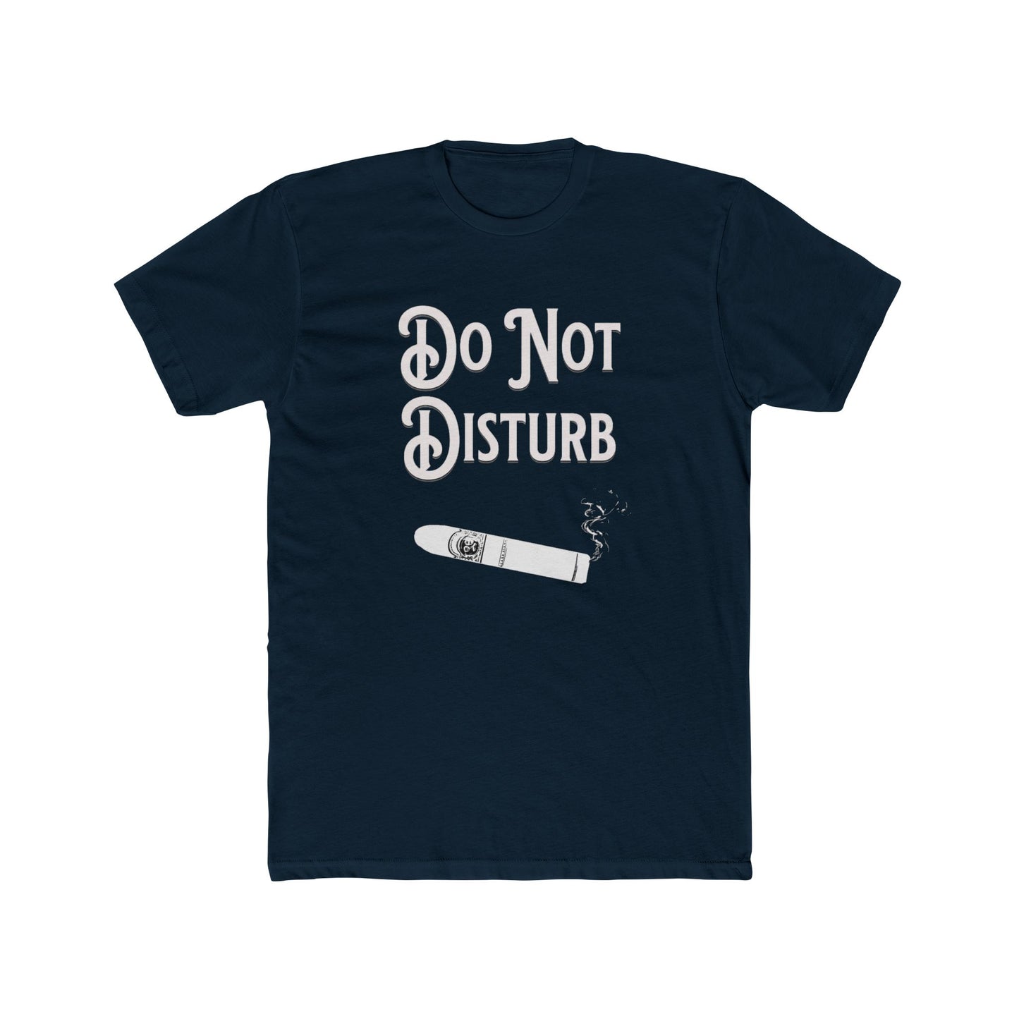 Cigar Silhouette Do Not Disturb Premium Fitted Unisex Short Sleeve Tee