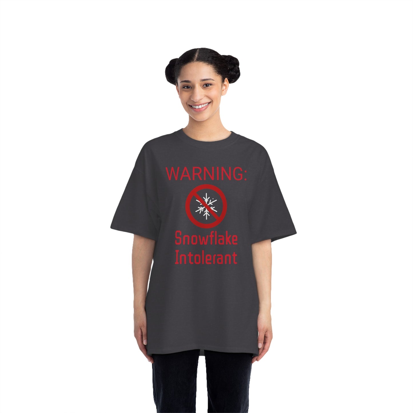 Warning Snowflake Intolerant Beefy-T® Short-Sleeve T-Shirt