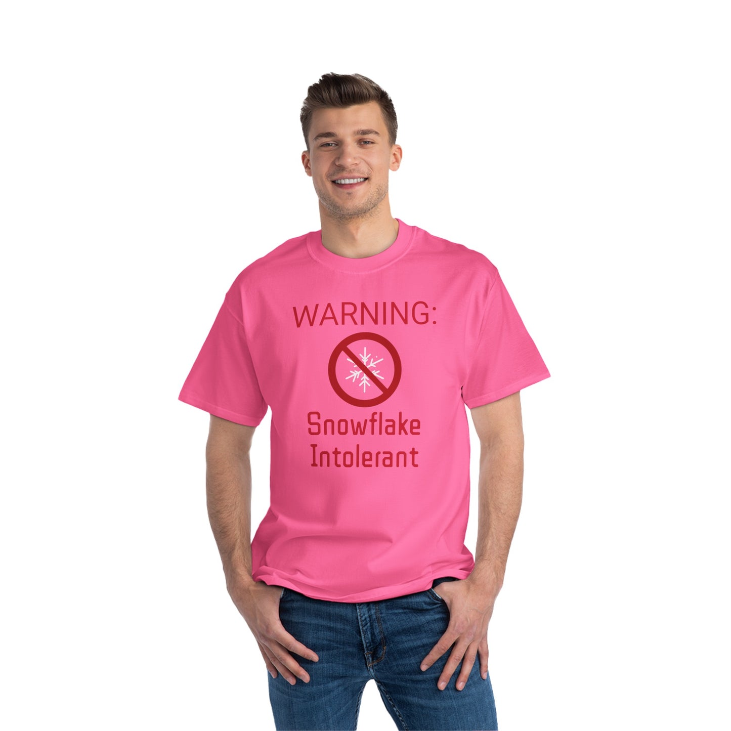 Warning Snowflake Intolerant Beefy-T® Short-Sleeve T-Shirt