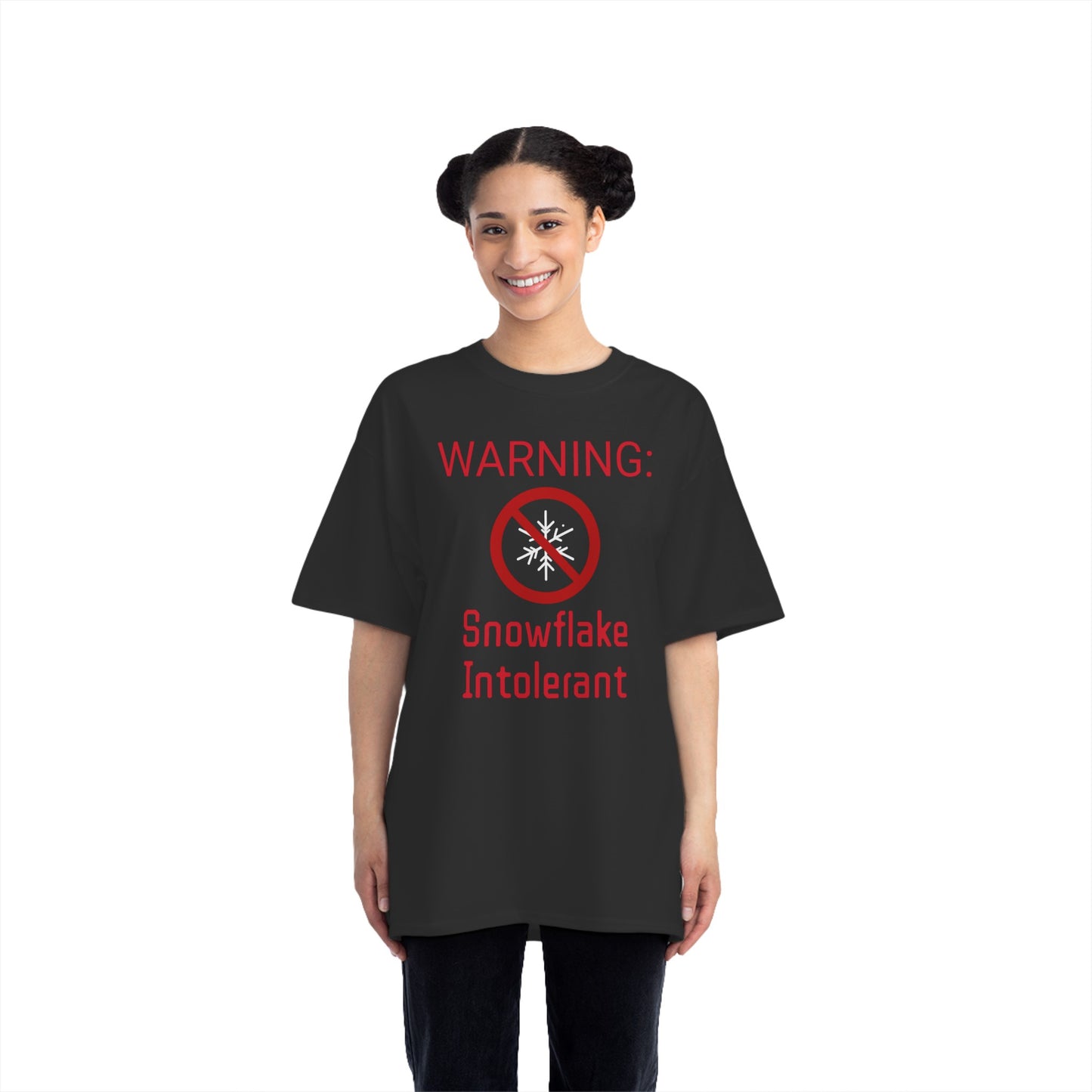 Warning Snowflake Intolerant Beefy-T® Short-Sleeve T-Shirt