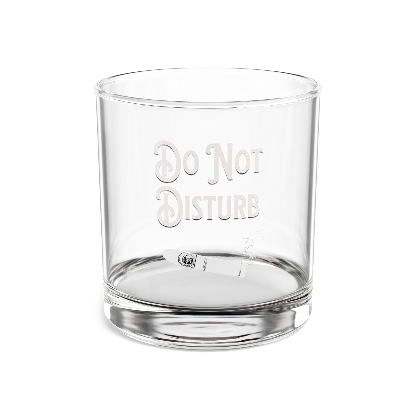 Do Not Disturb" Cigar Rocks Glass - 10oz Premium Whiskey Glass | Ideal Gift for Cigar Lovers