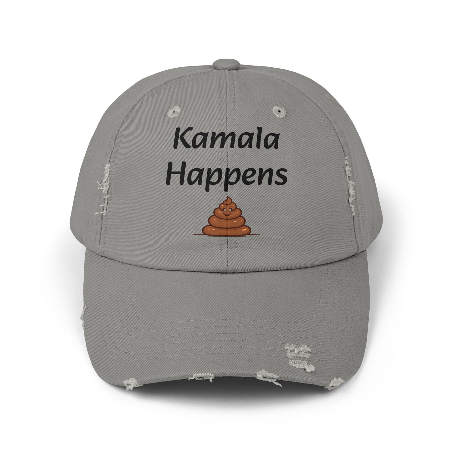 Kamala Happens Unisex Distressed Cap