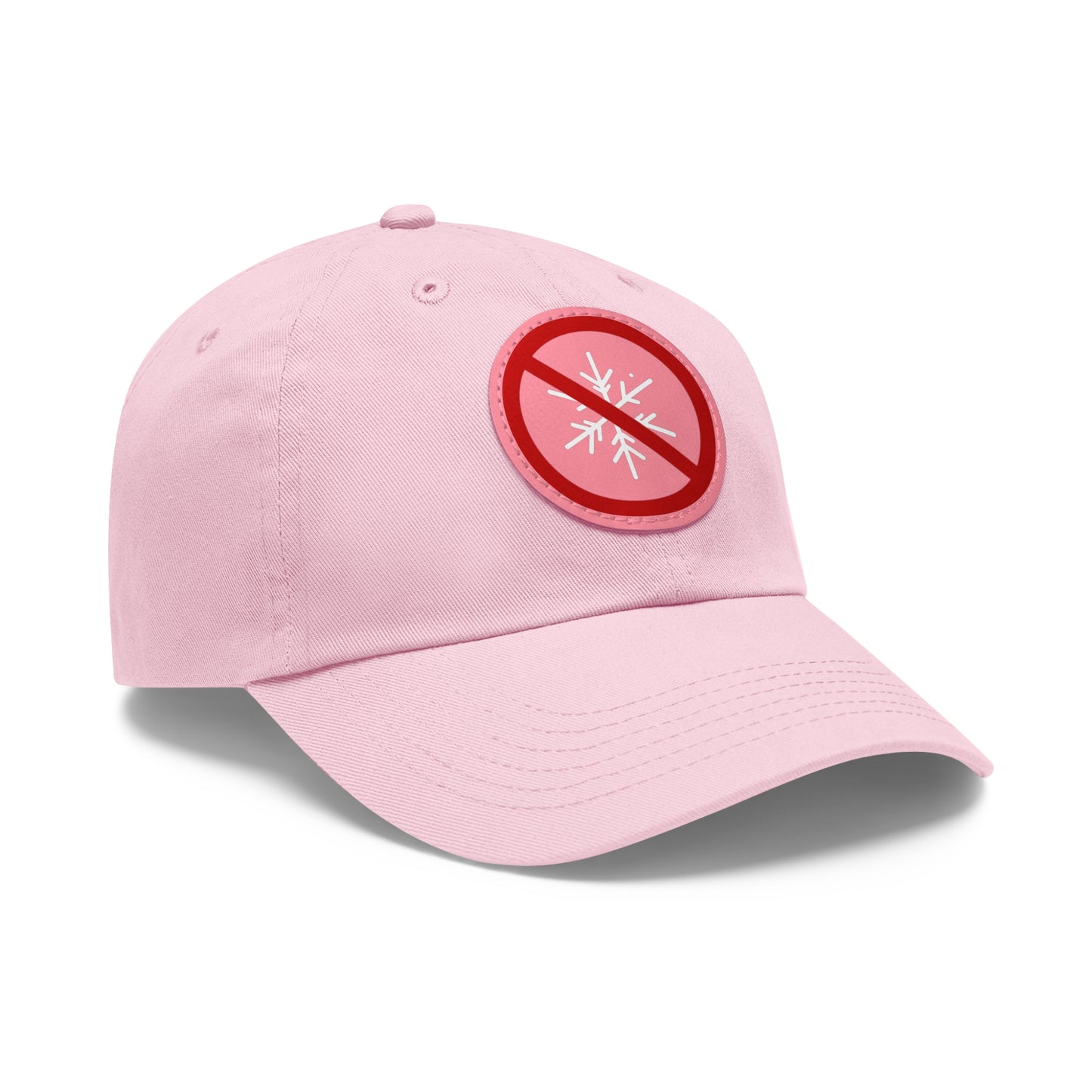 No Snowflakes Dad Hat with Leather Patch (Round)