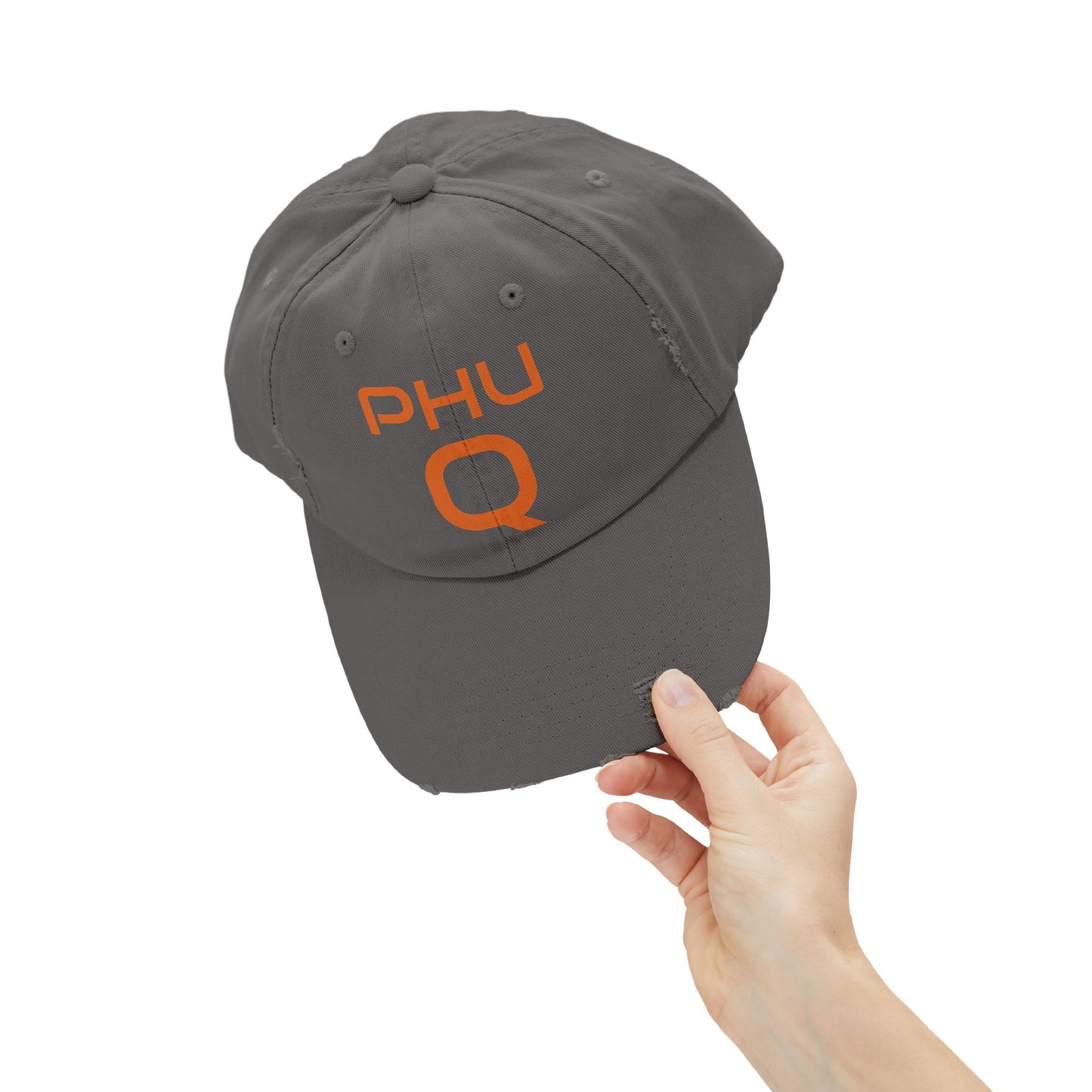 PHU Q Unisex Distressed Cap