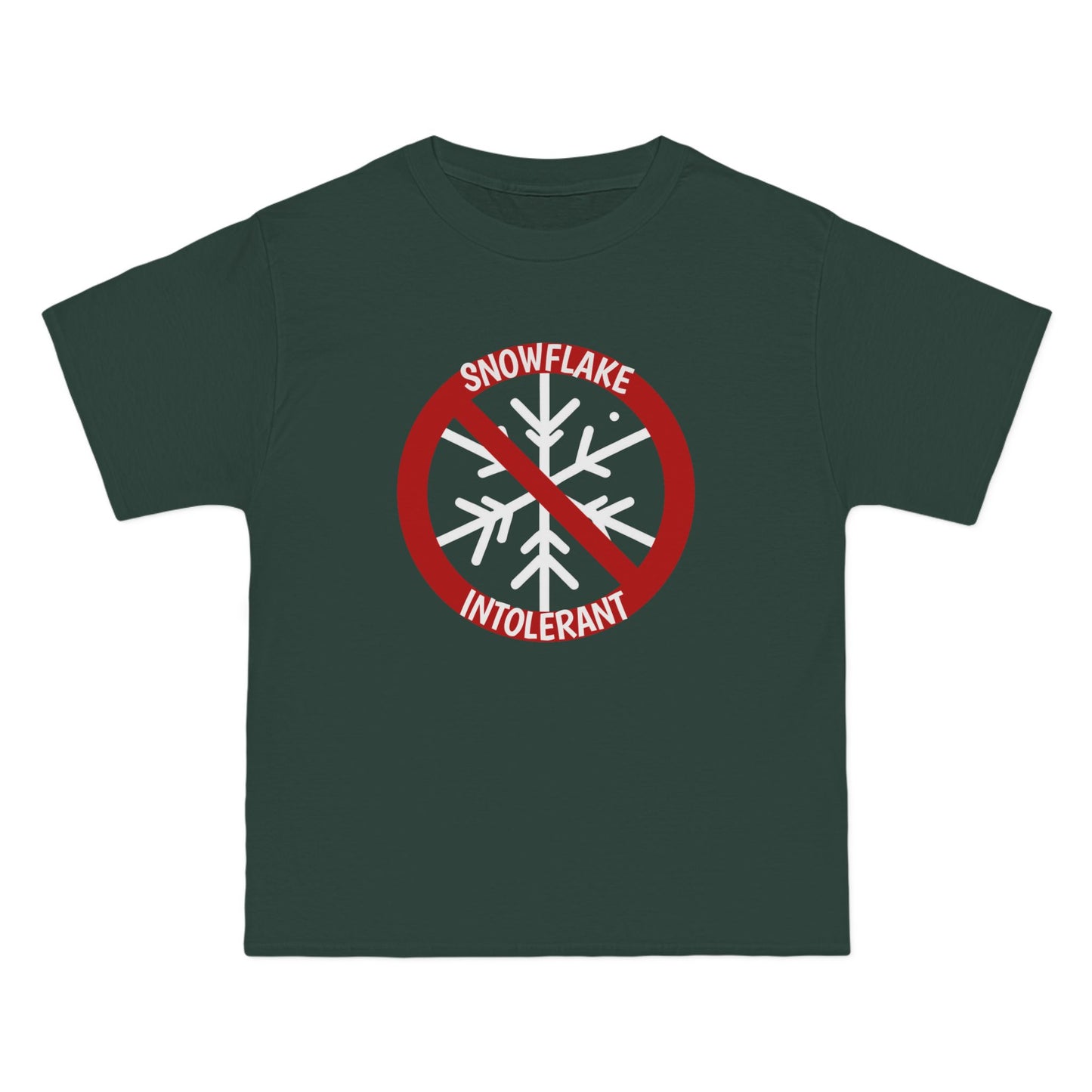 Snowflake Intolerant" T-Shirt - Anti-Woke Individualism Tee | 100% Cotton | Bold Statement Apparel