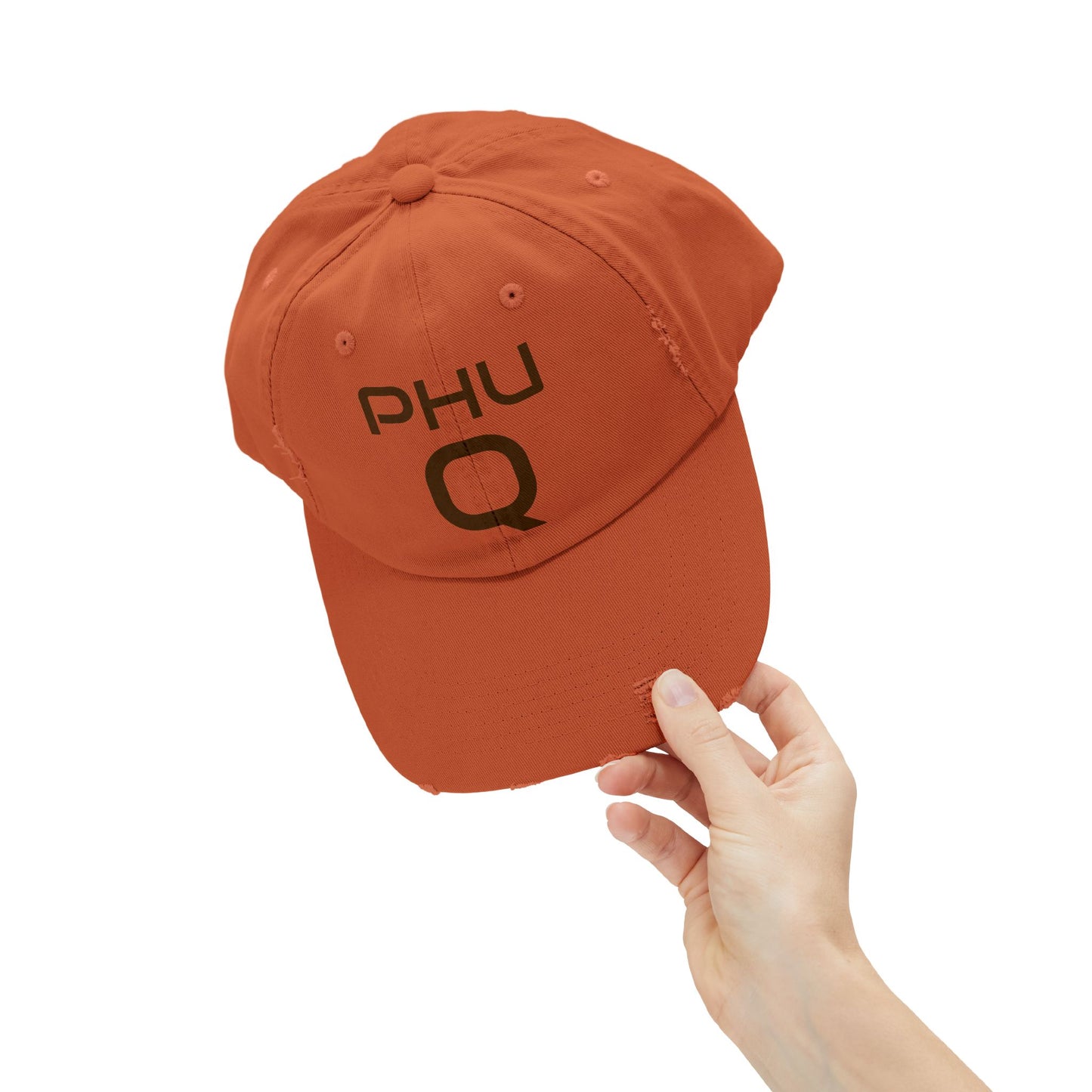 PHU Q Unisex Distressed Cap