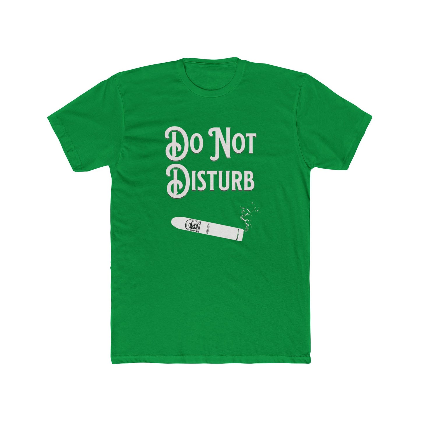 Cigar Silhouette Do Not Disturb Premium Fitted Unisex Short Sleeve Tee