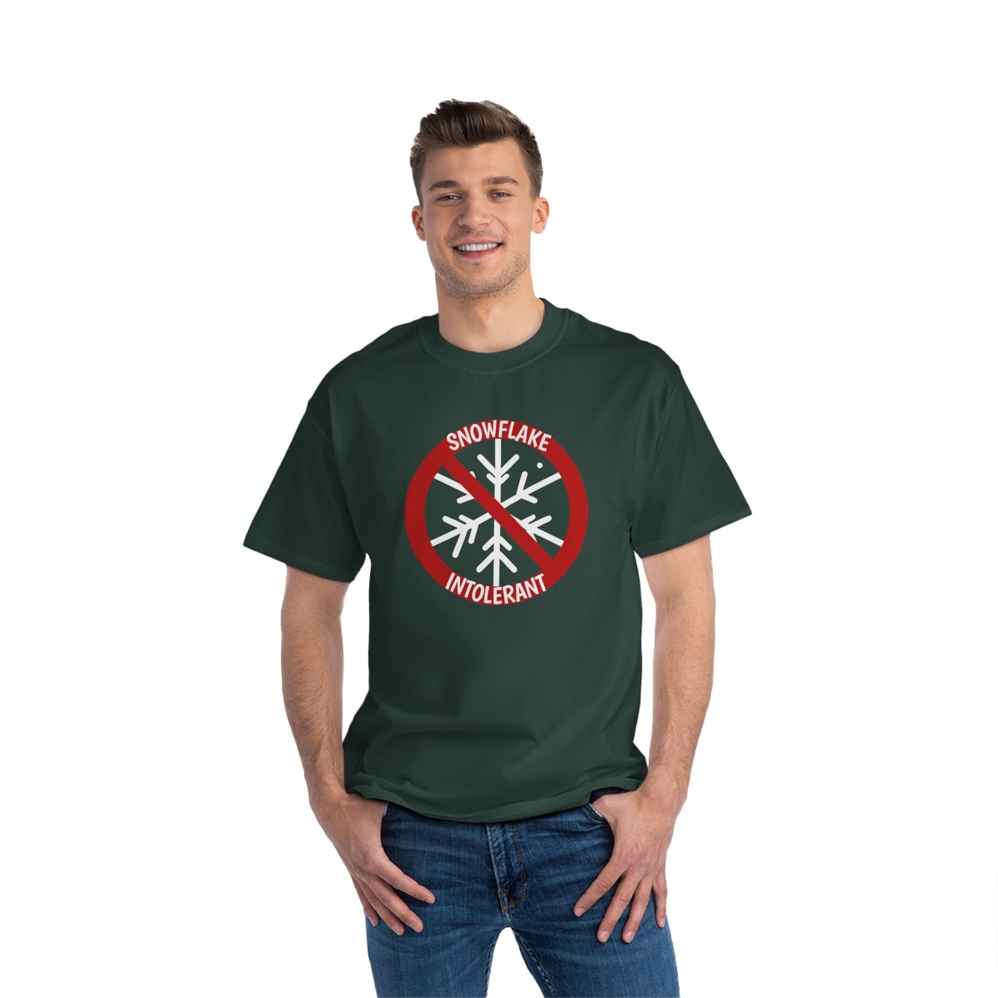Snowflake Intolerant" T-Shirt - Anti-Woke Individualism Tee | 100% Cotton | Bold Statement Apparel
