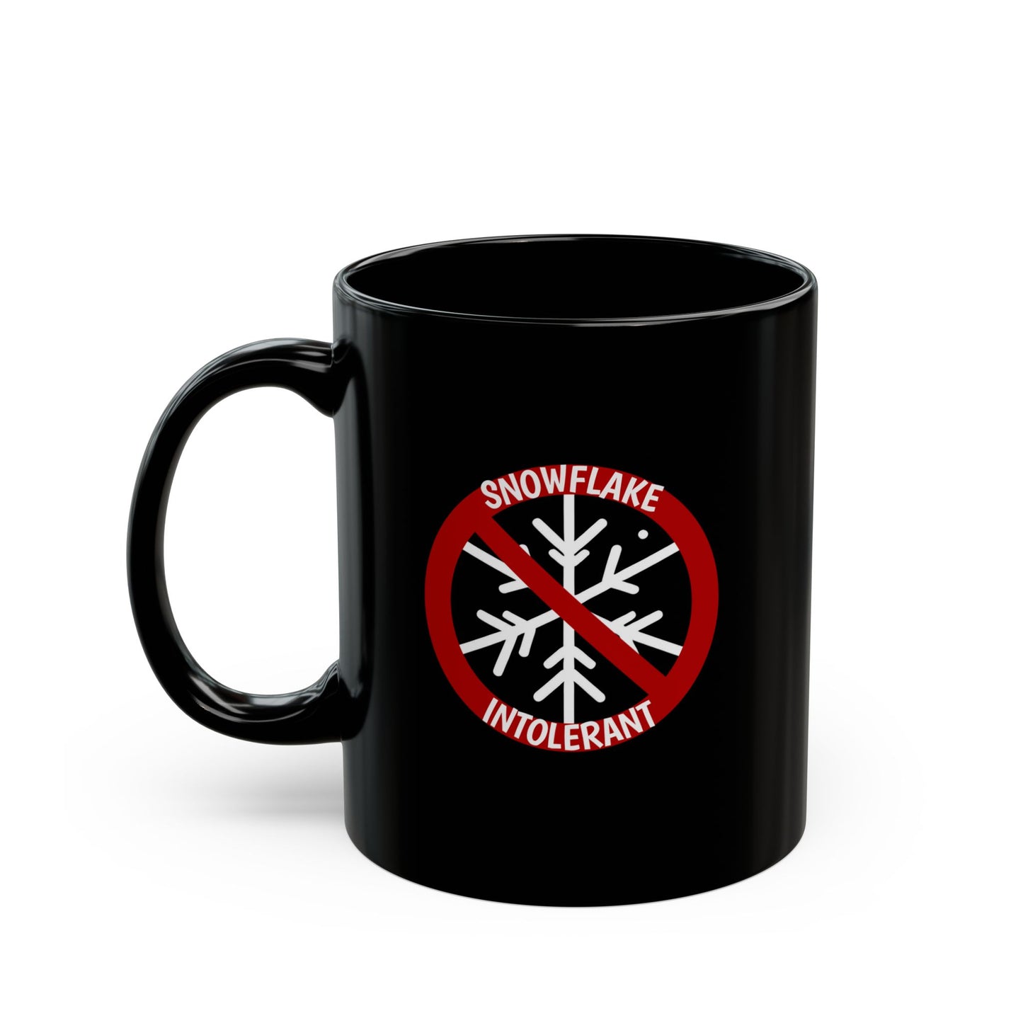 Mug Snowflake Intolerant Black