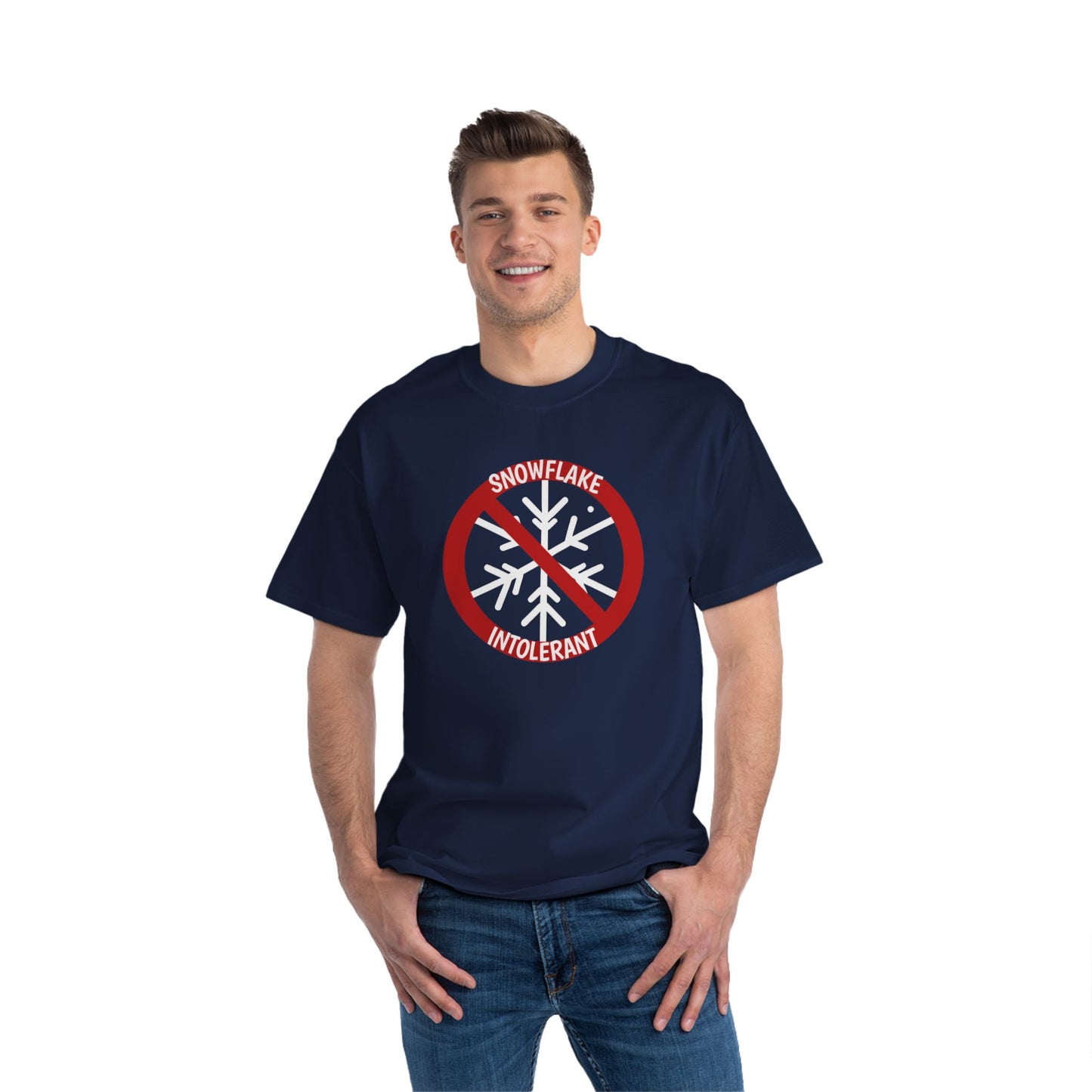 Snowflake Intolerant" T-Shirt - Anti-Woke Individualism Tee | 100% Cotton | Bold Statement Apparel