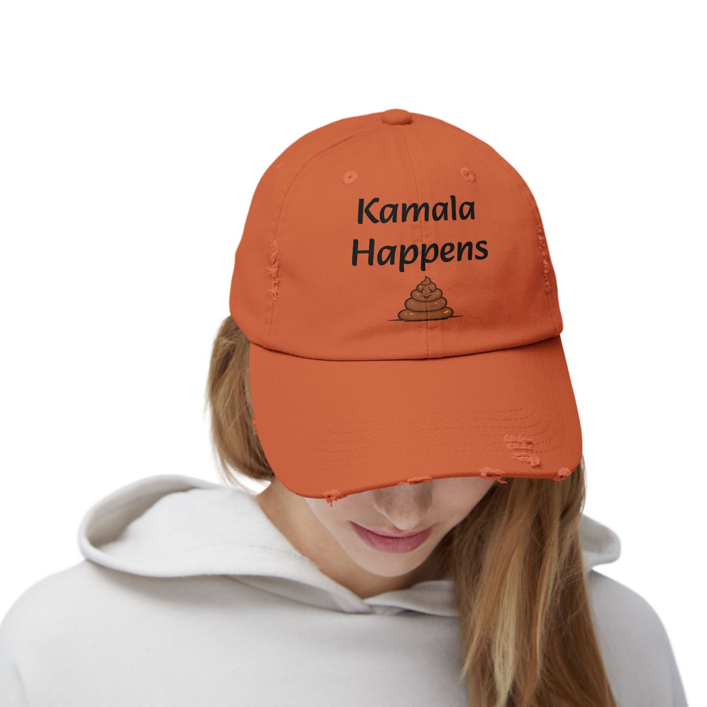 Kamala Happens Unisex Distressed Cap