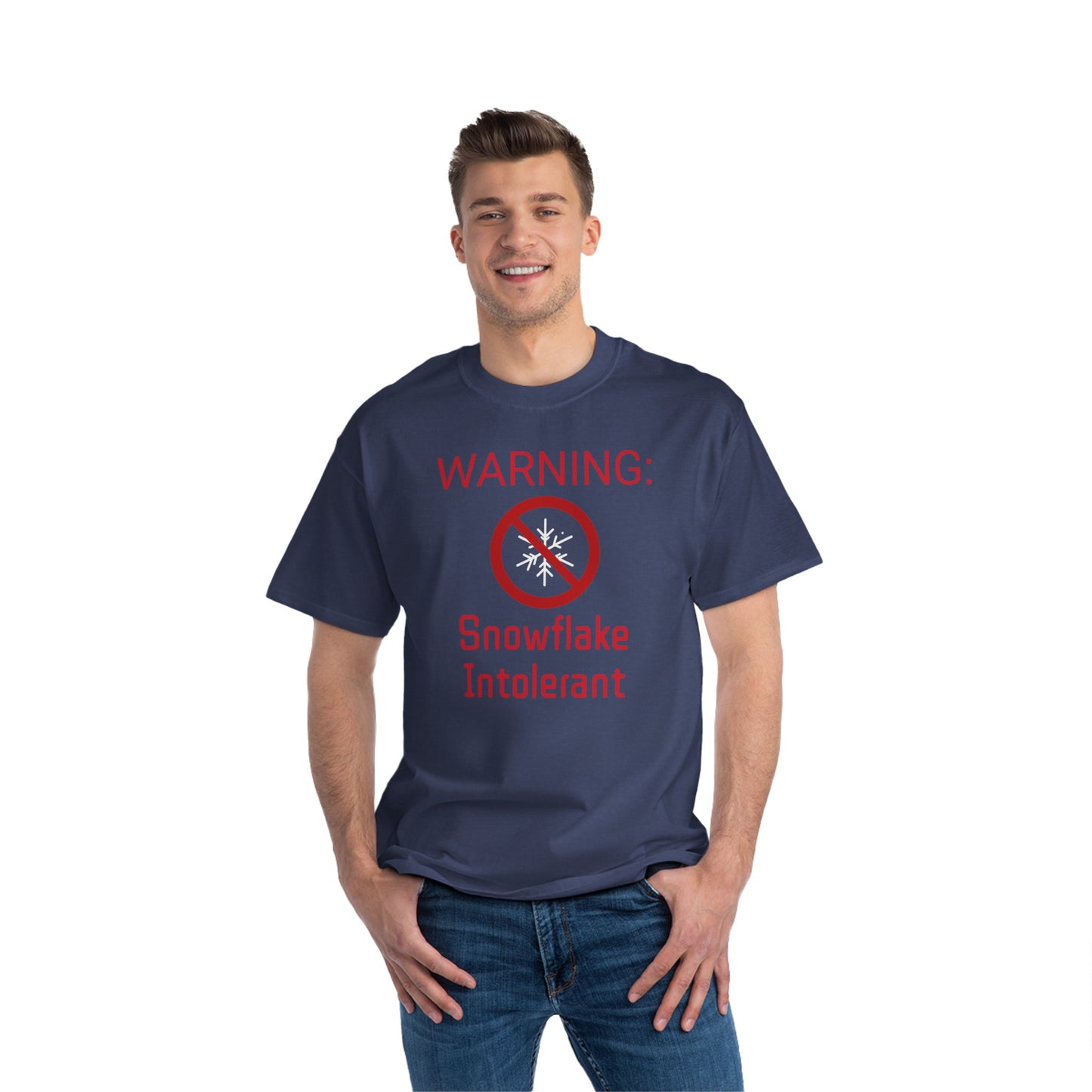 Warning Snowflake Intolerant Beefy-T® Short-Sleeve T-Shirt