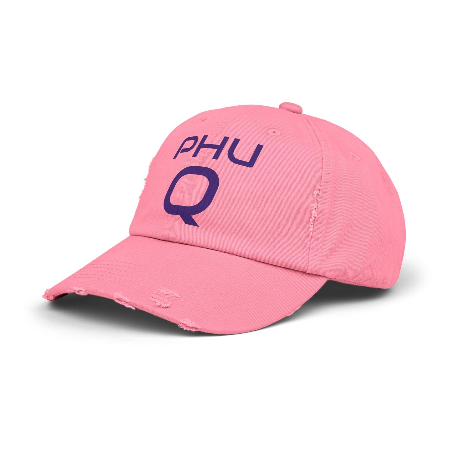 PHU Q Unisex Distressed Cap