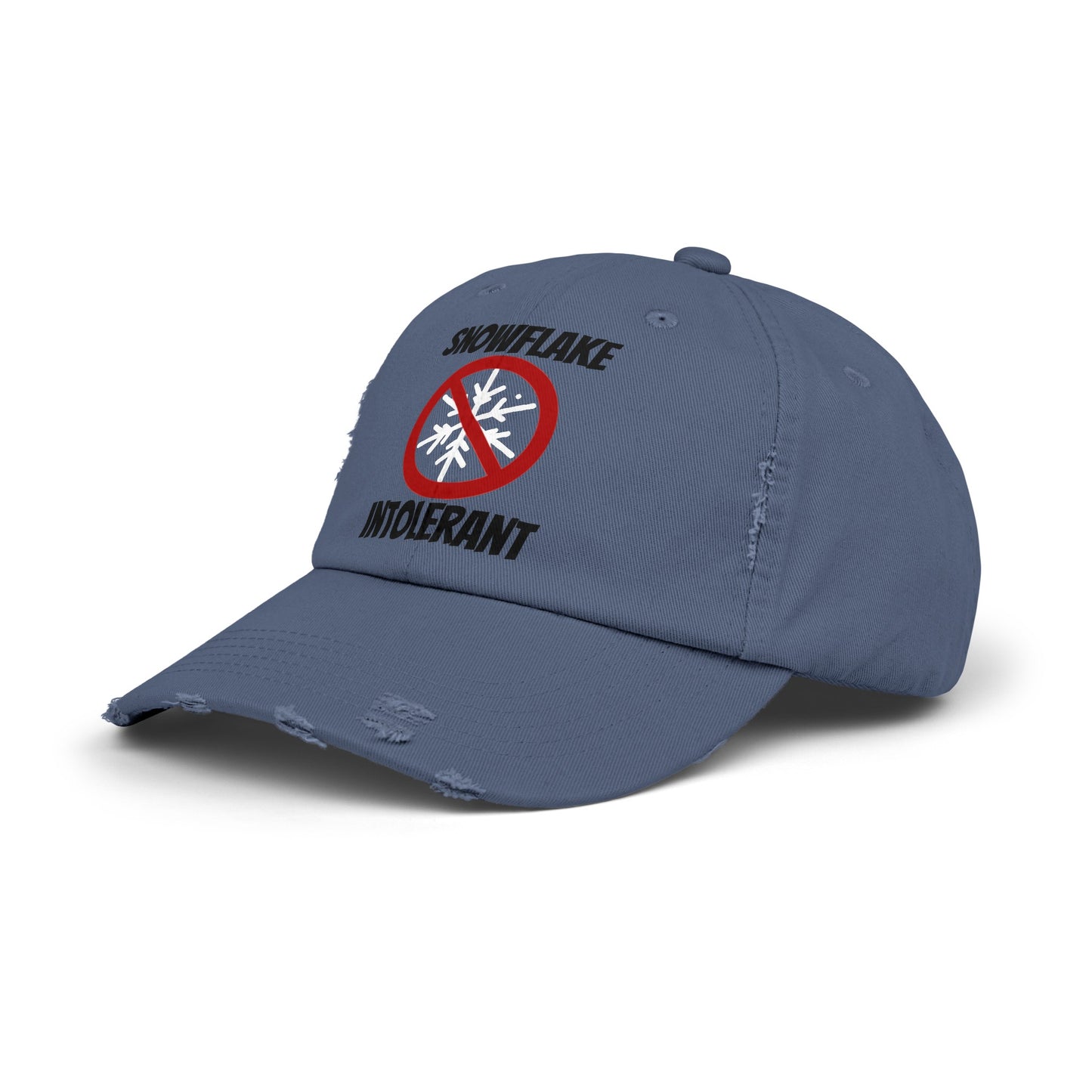 Snowflake Intolerant Unisex Distressed Cap