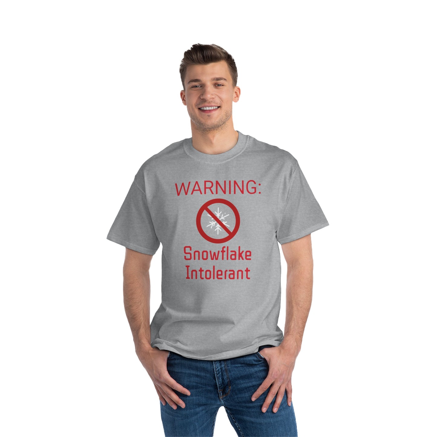 Warning Snowflake Intolerant Beefy-T® Short-Sleeve T-Shirt