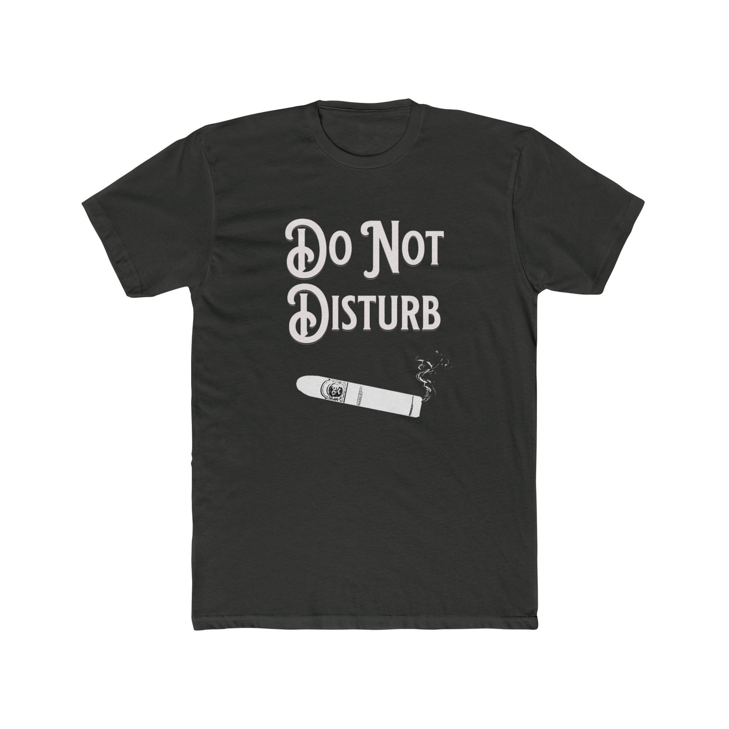 Cigar Silhouette Do Not Disturb Premium Fitted Unisex Short Sleeve Tee