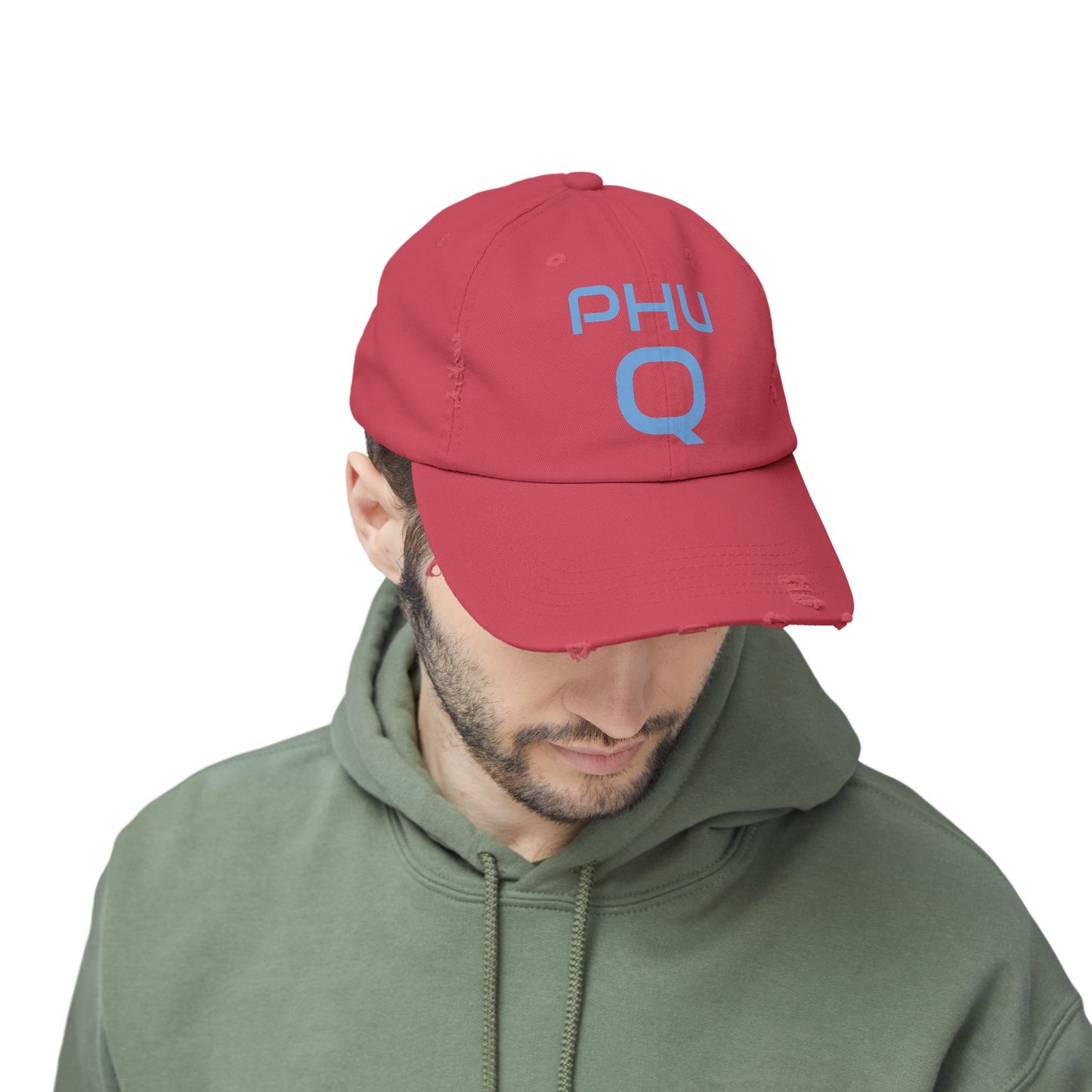PHU Q Unisex Distressed Cap