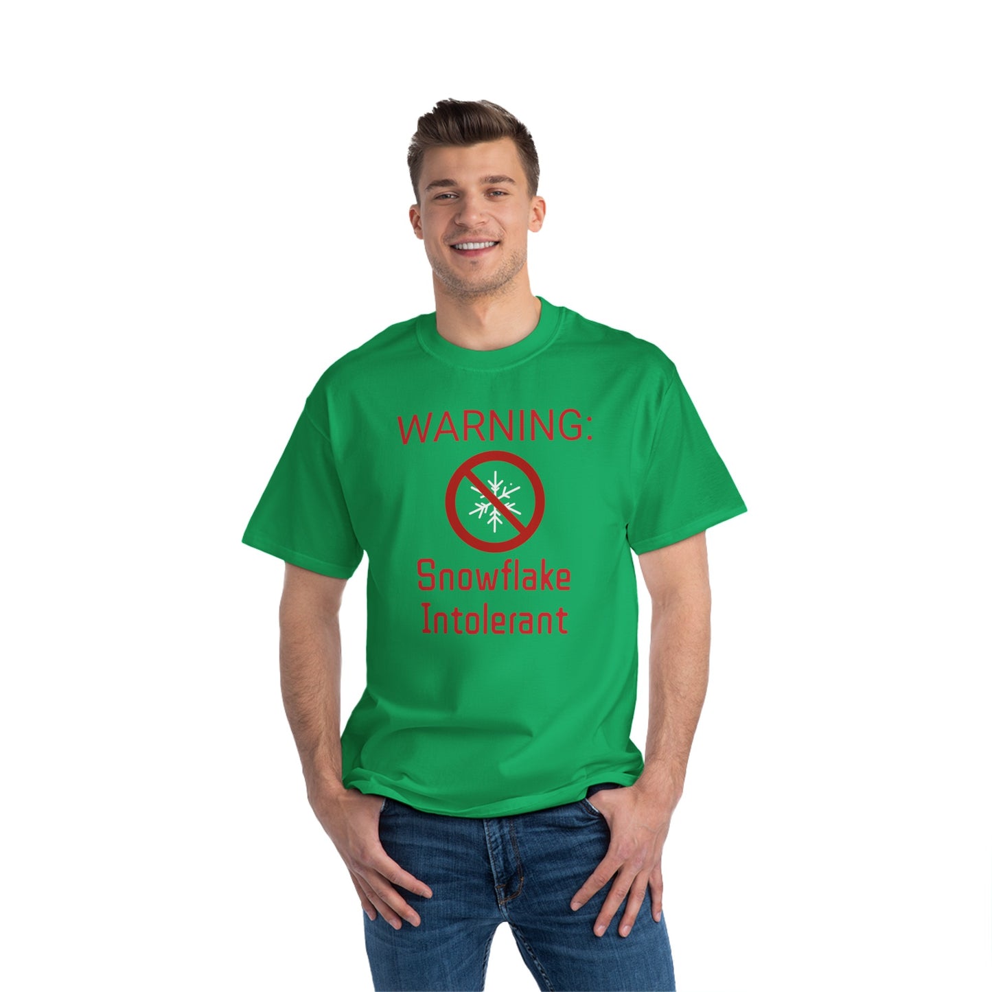 Warning Snowflake Intolerant Beefy-T® Short-Sleeve T-Shirt