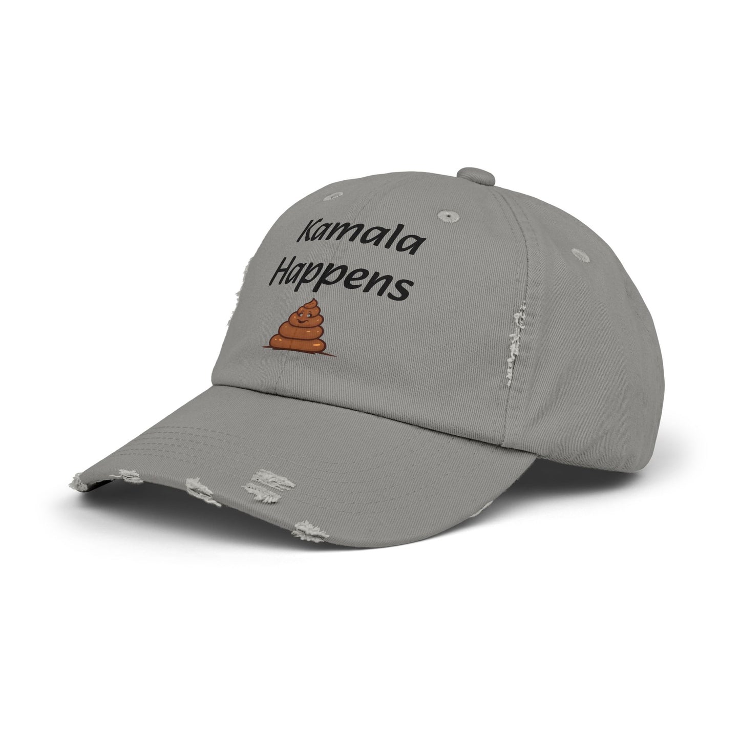 Kamala Happens Unisex Distressed Cap
