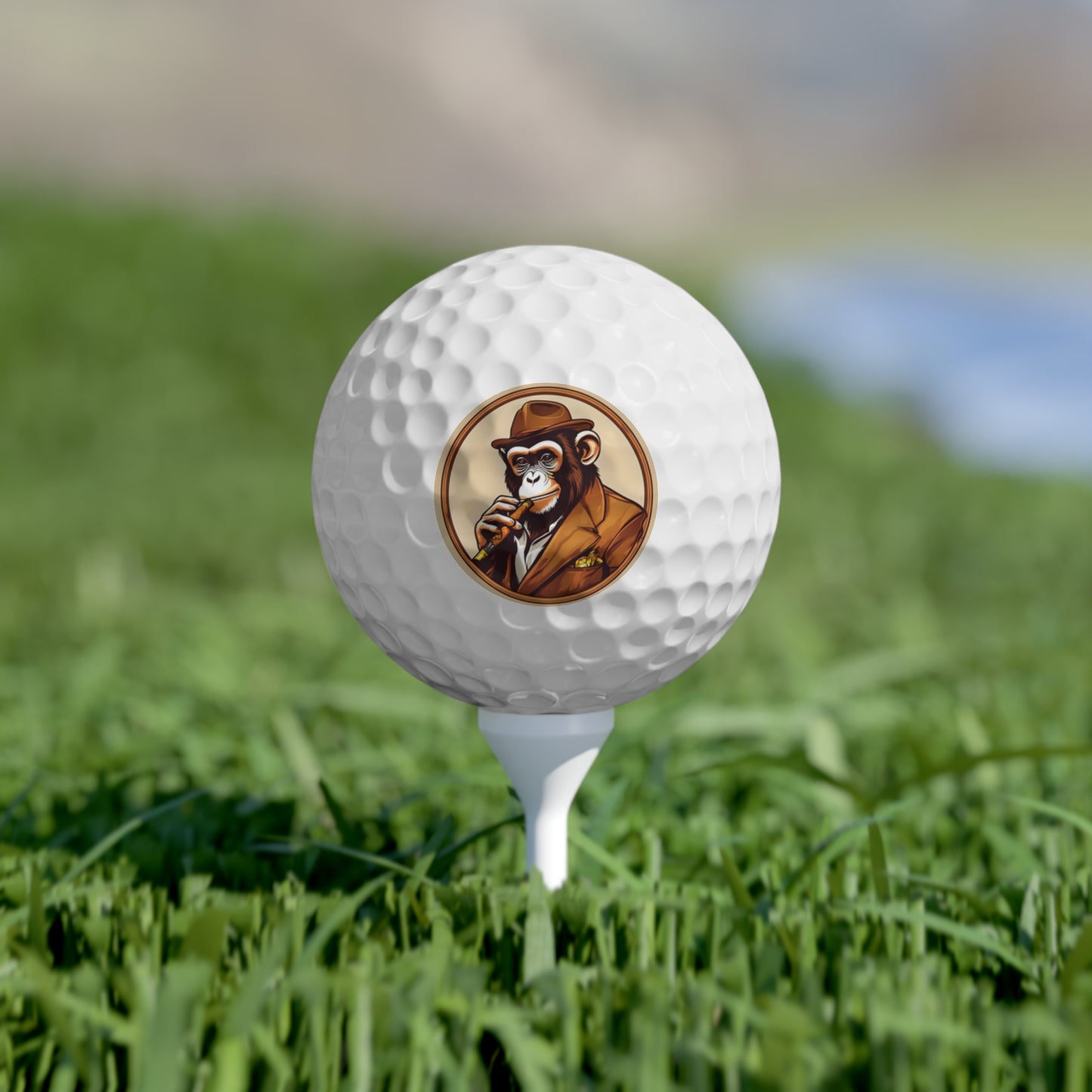 Cigar Monkey Golf Balls, 6pcs
