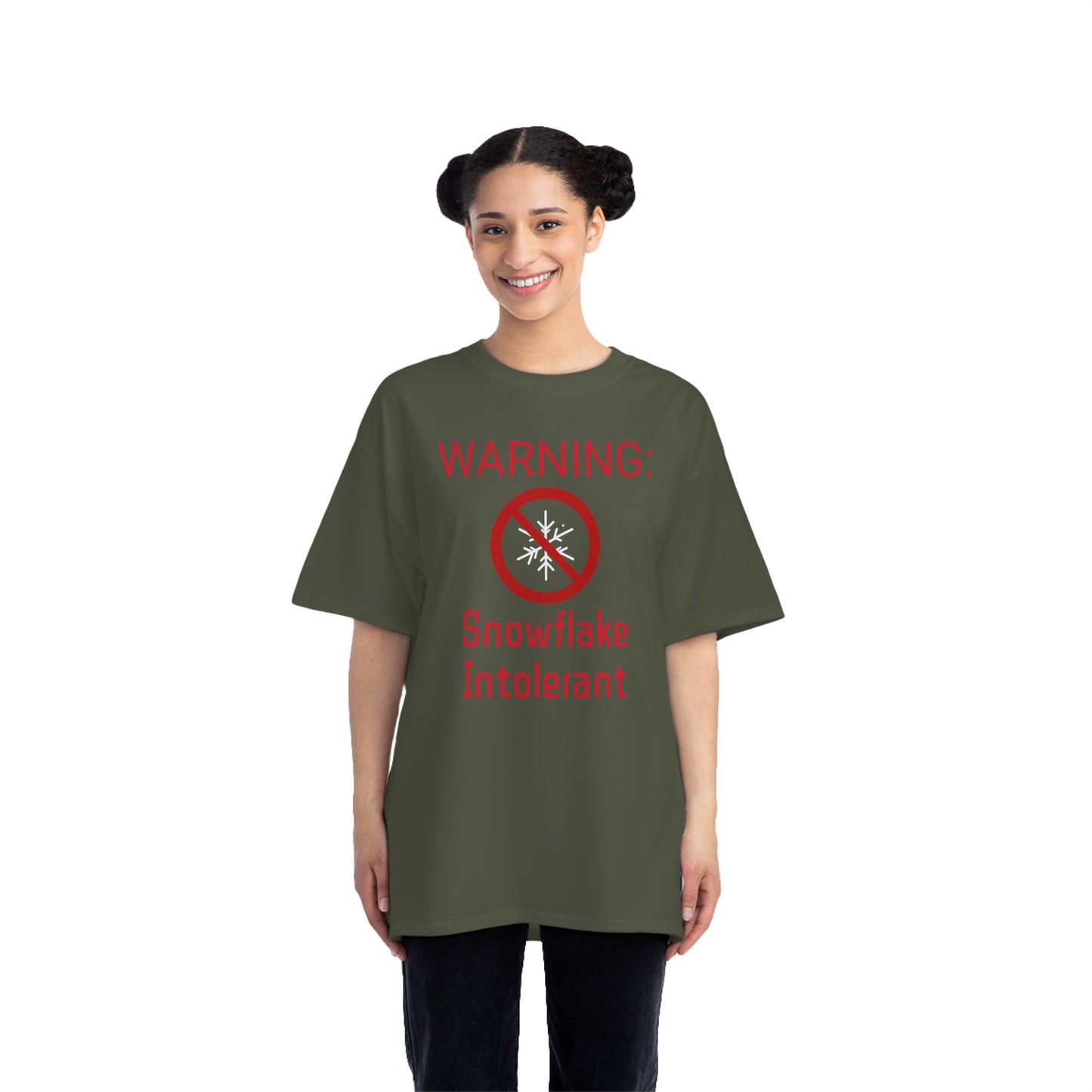 Warning Snowflake Intolerant Beefy-T® Short-Sleeve T-Shirt