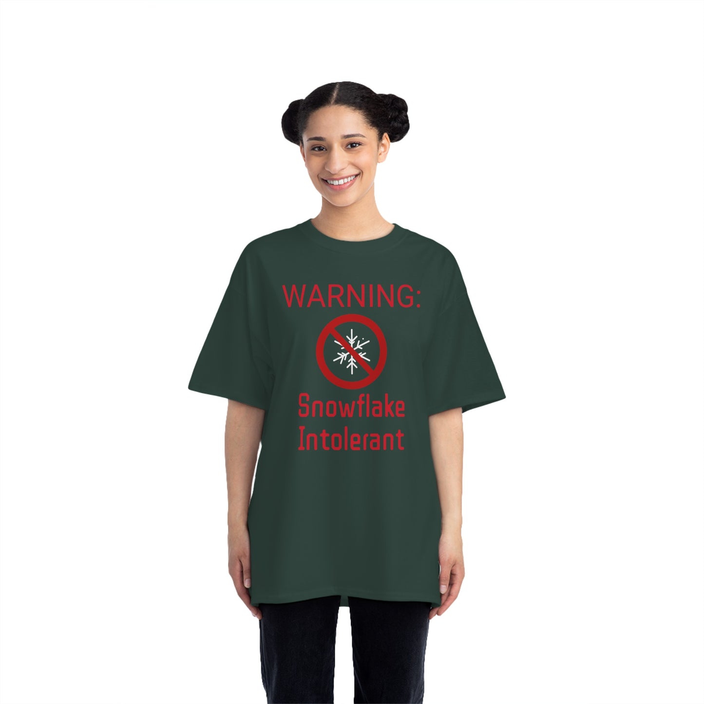 Warning Snowflake Intolerant Beefy-T® Short-Sleeve T-Shirt