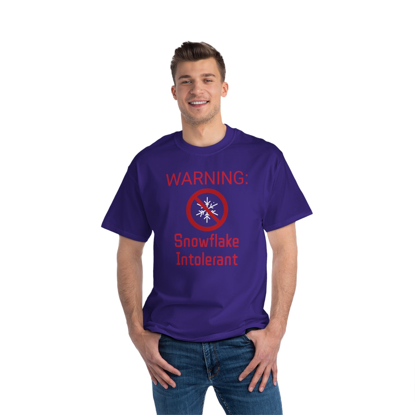 Warning Snowflake Intolerant Beefy-T® Short-Sleeve T-Shirt