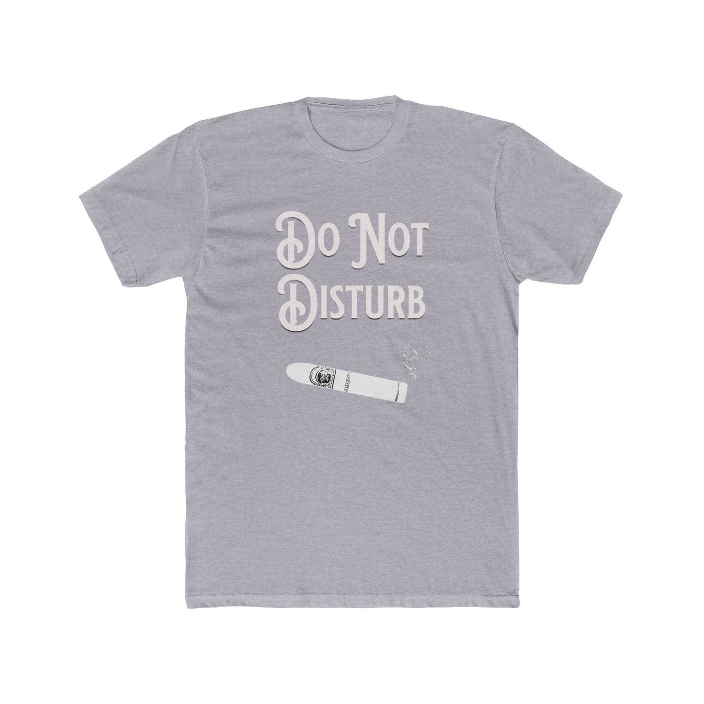 Cigar Silhouette Do Not Disturb Premium Fitted Unisex Short Sleeve Tee