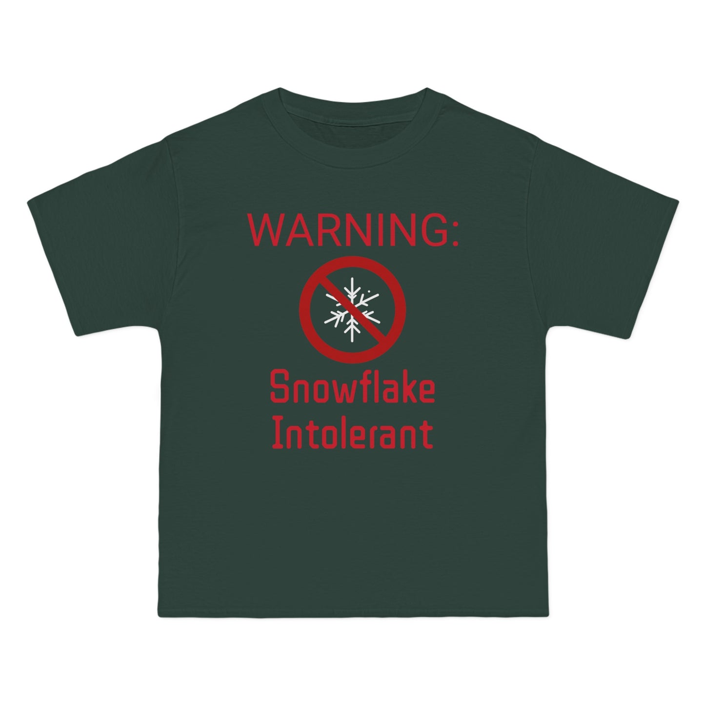 Warning Snowflake Intolerant Beefy-T® Short-Sleeve T-Shirt
