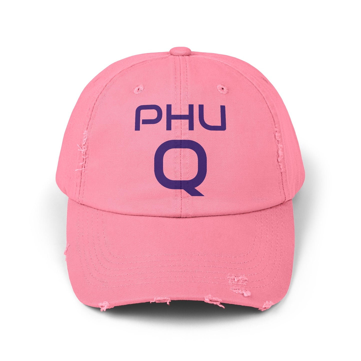 PHU Q Unisex Distressed Cap